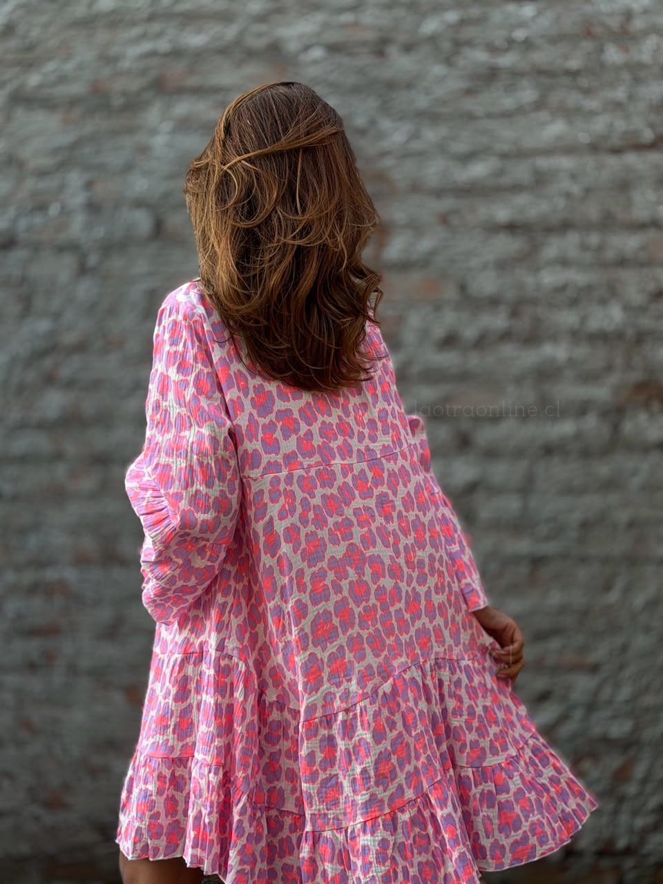 Vestido Print rosa