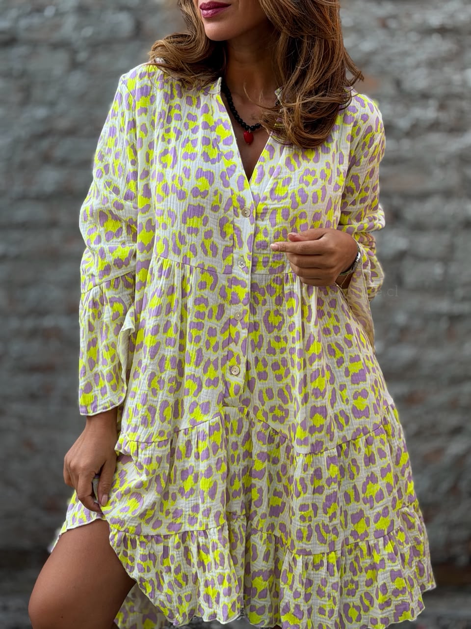 Vestido Print amarillo