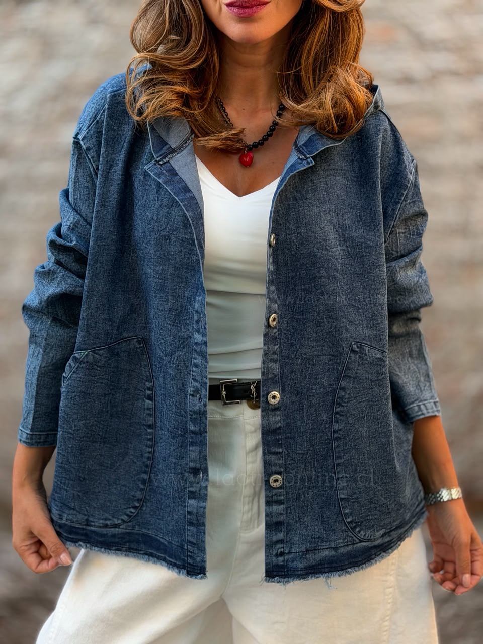 Chaqueta Mezclilla Cool azul