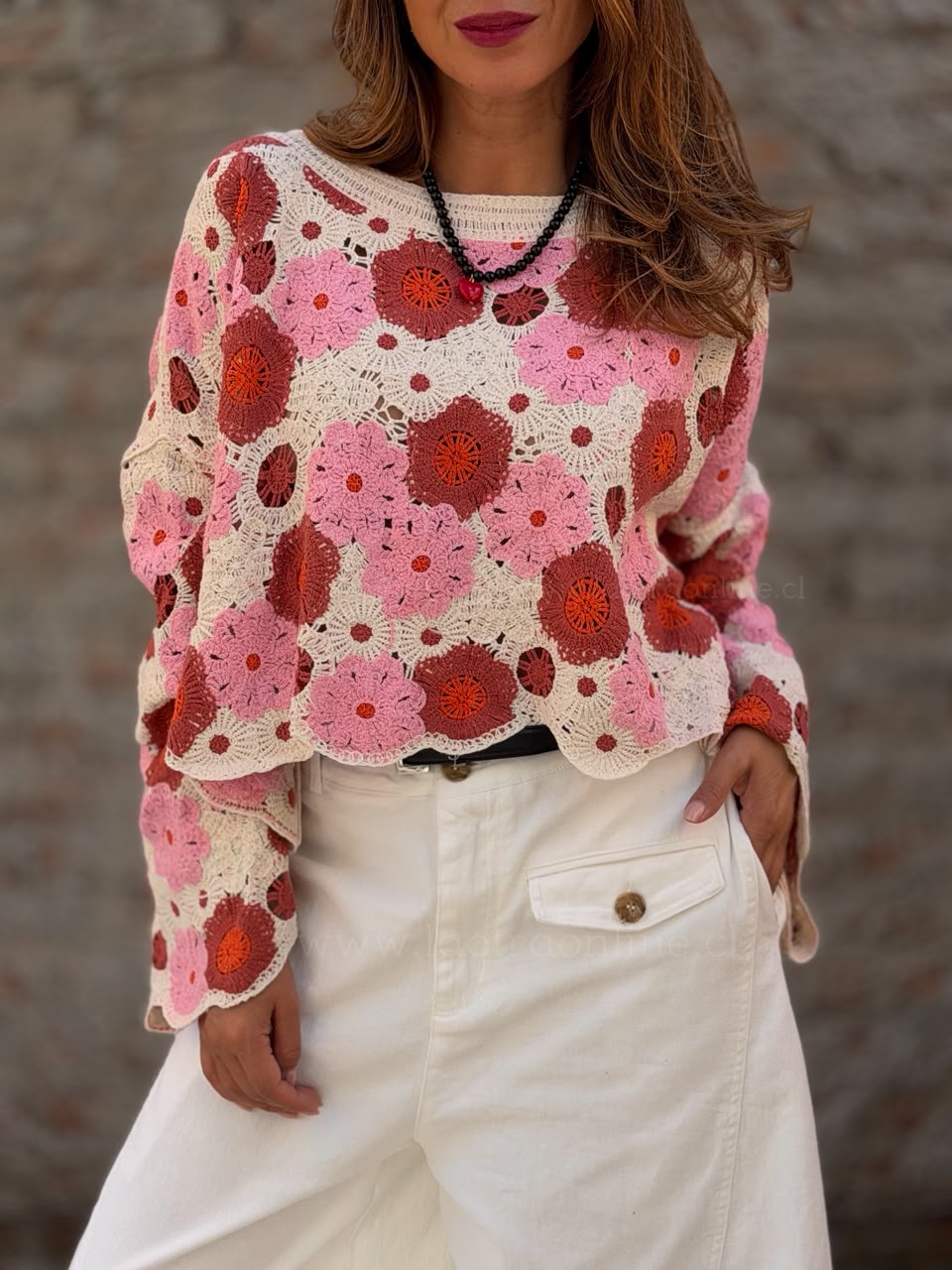 Sweater Única rosa