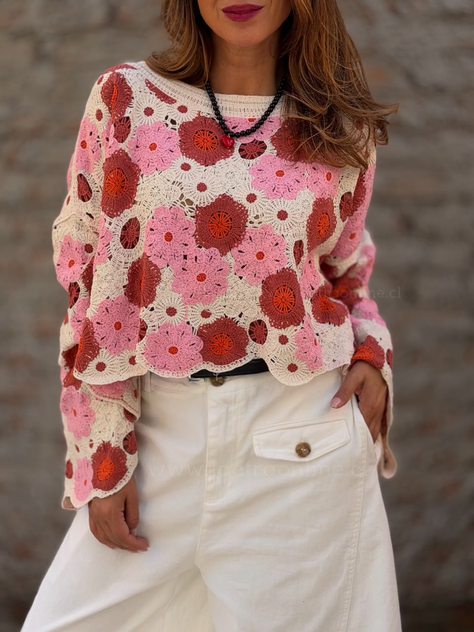 Sweater Única rosa