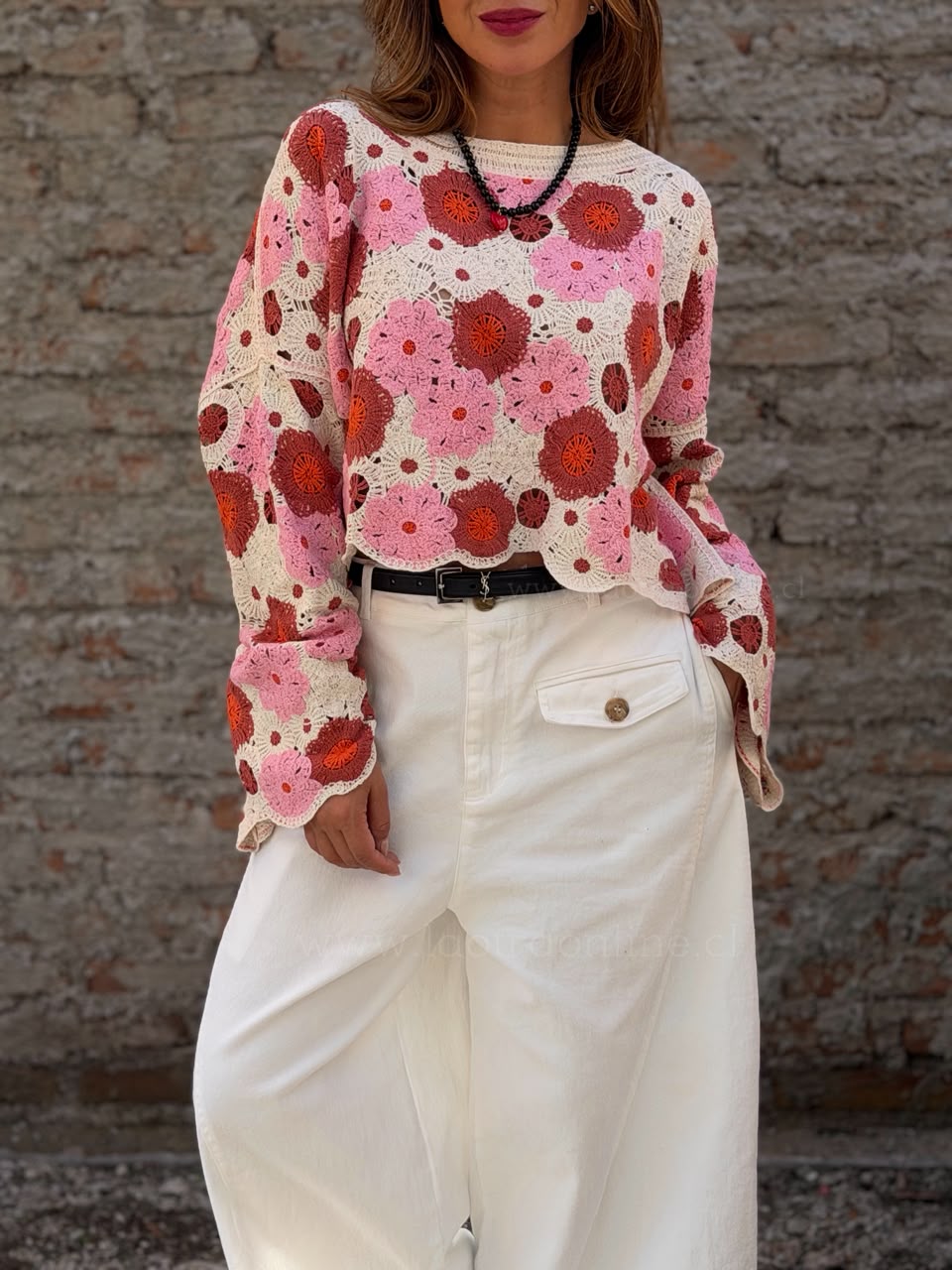 Sweater Única rosa