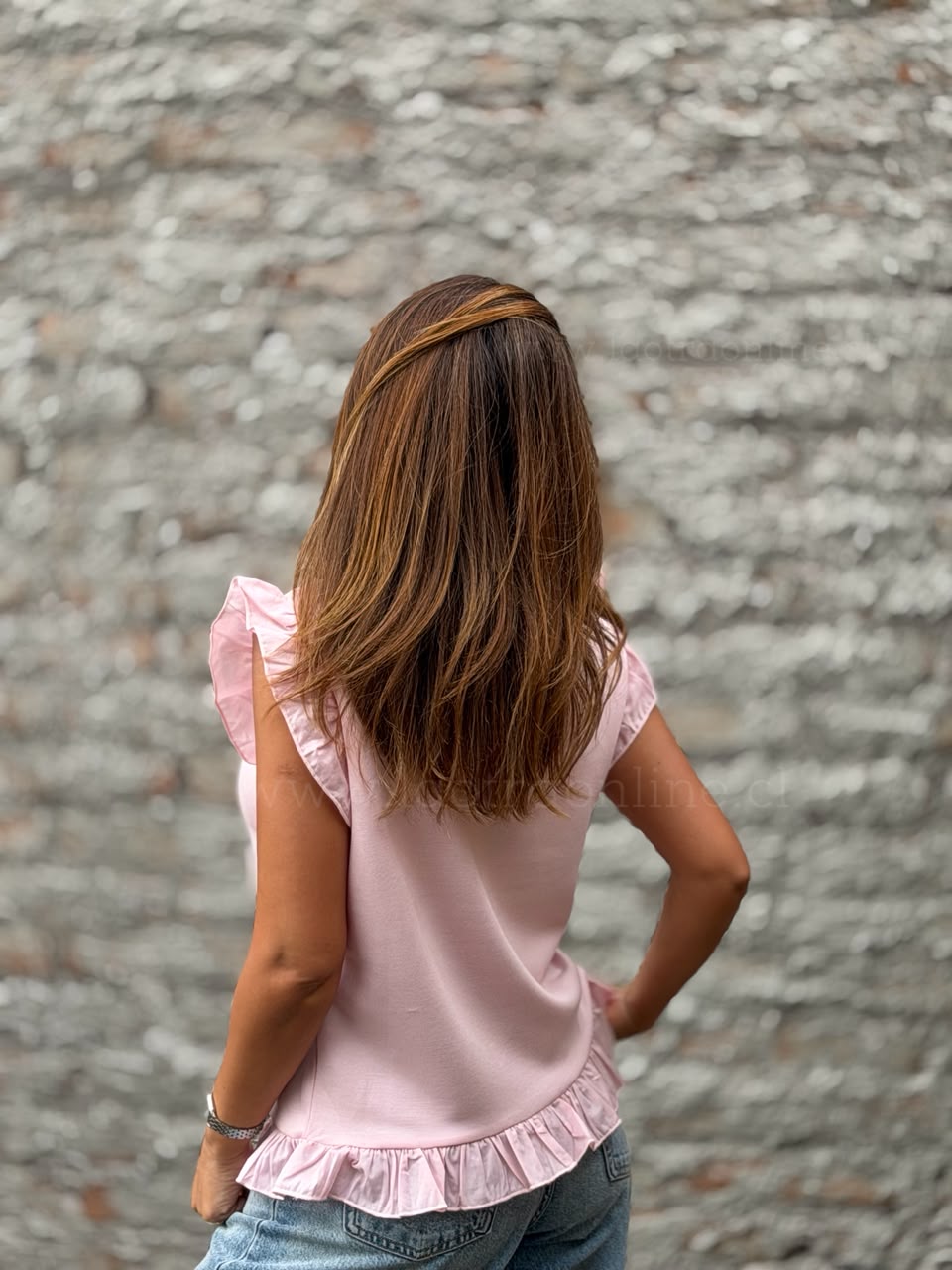 Polera maxi Vuelitos rosa