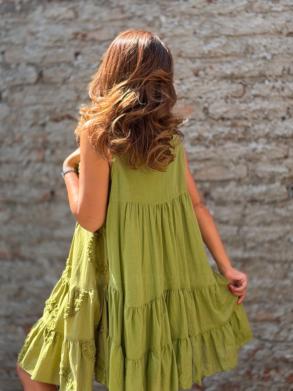 Vestido Espectacular verde