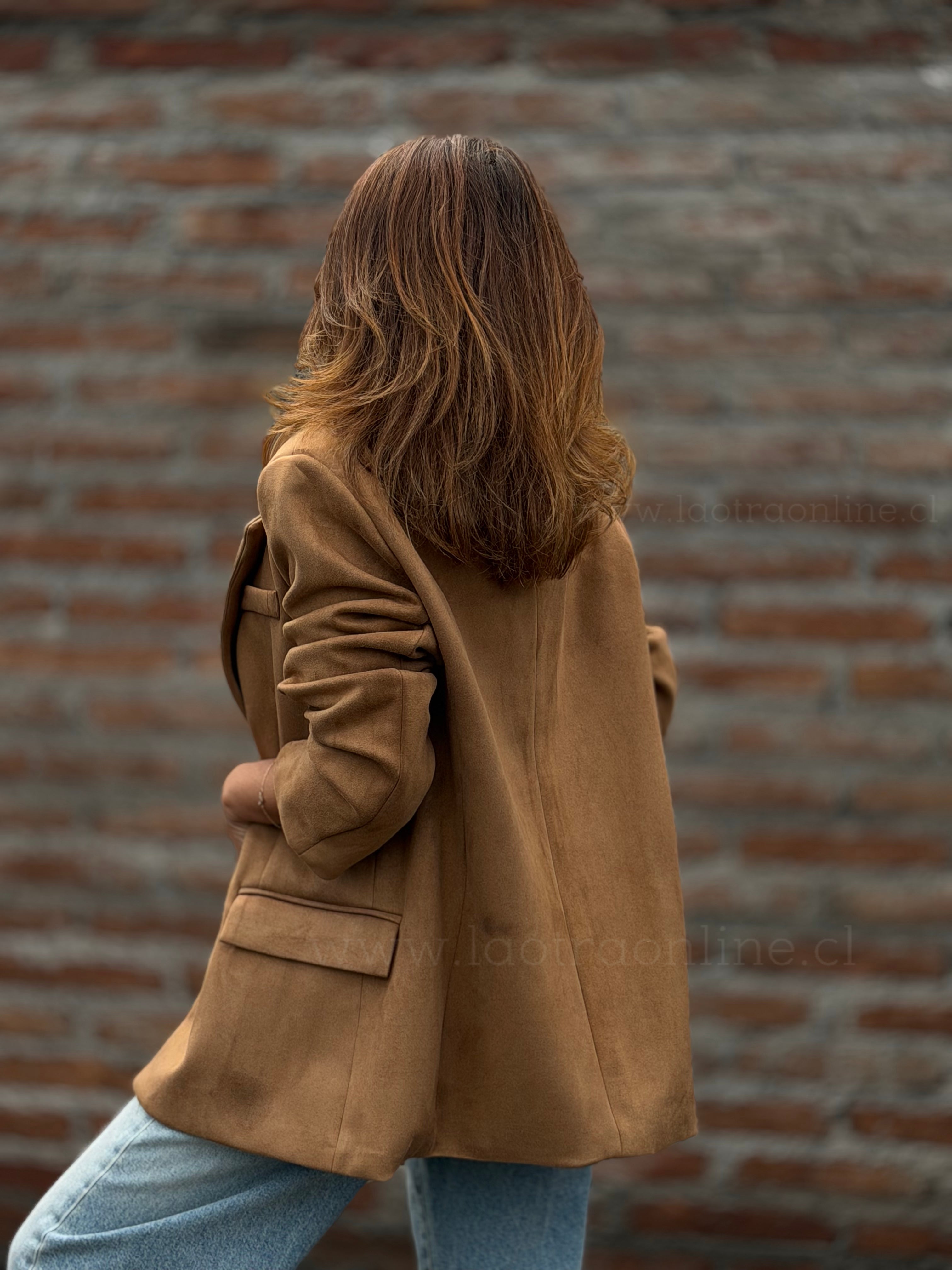 Blazer gamuza toffe