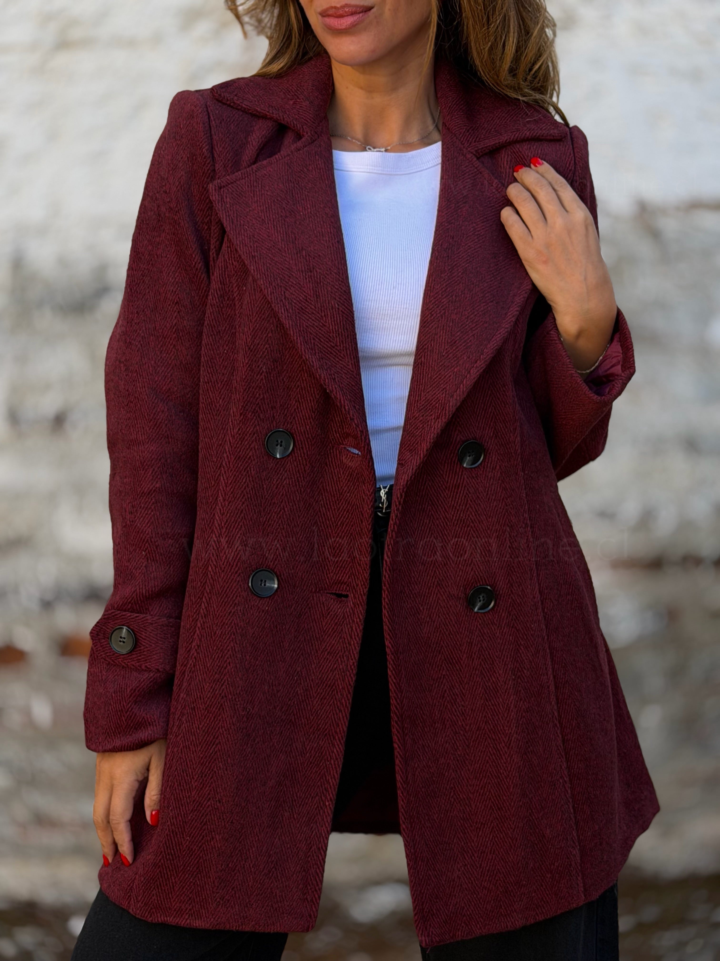 Abrigo Sastrero cherry
