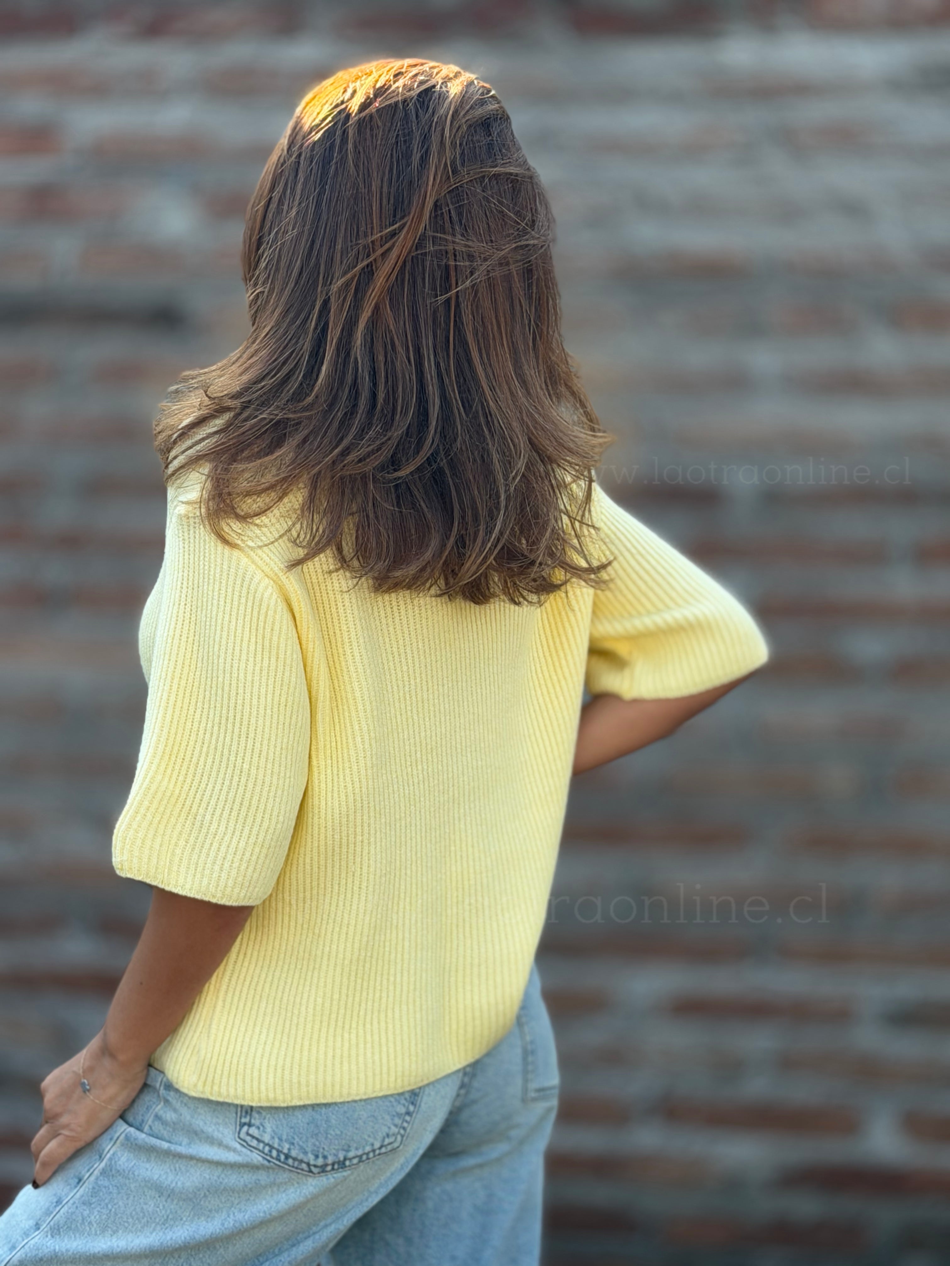 Chalequito sin mangas Cute amarillo