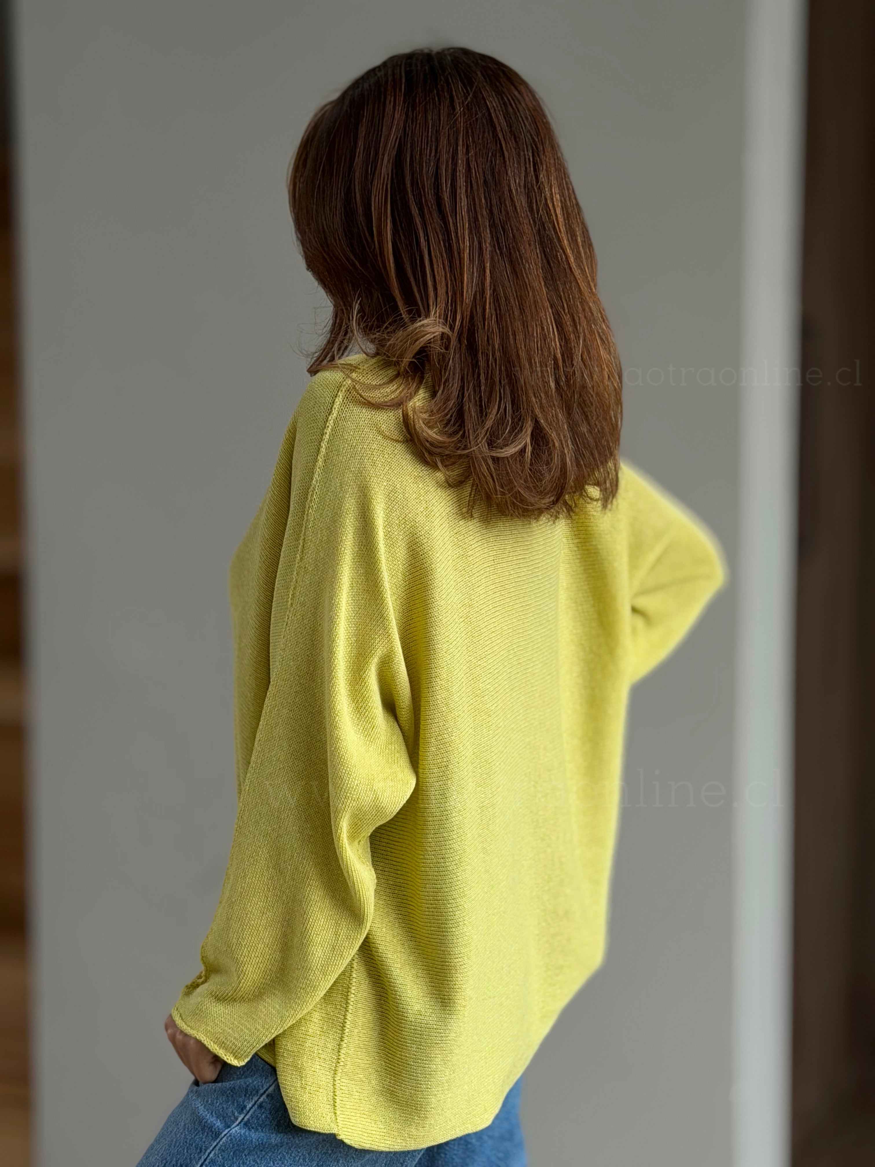 Sweater italiano hilo pistacho