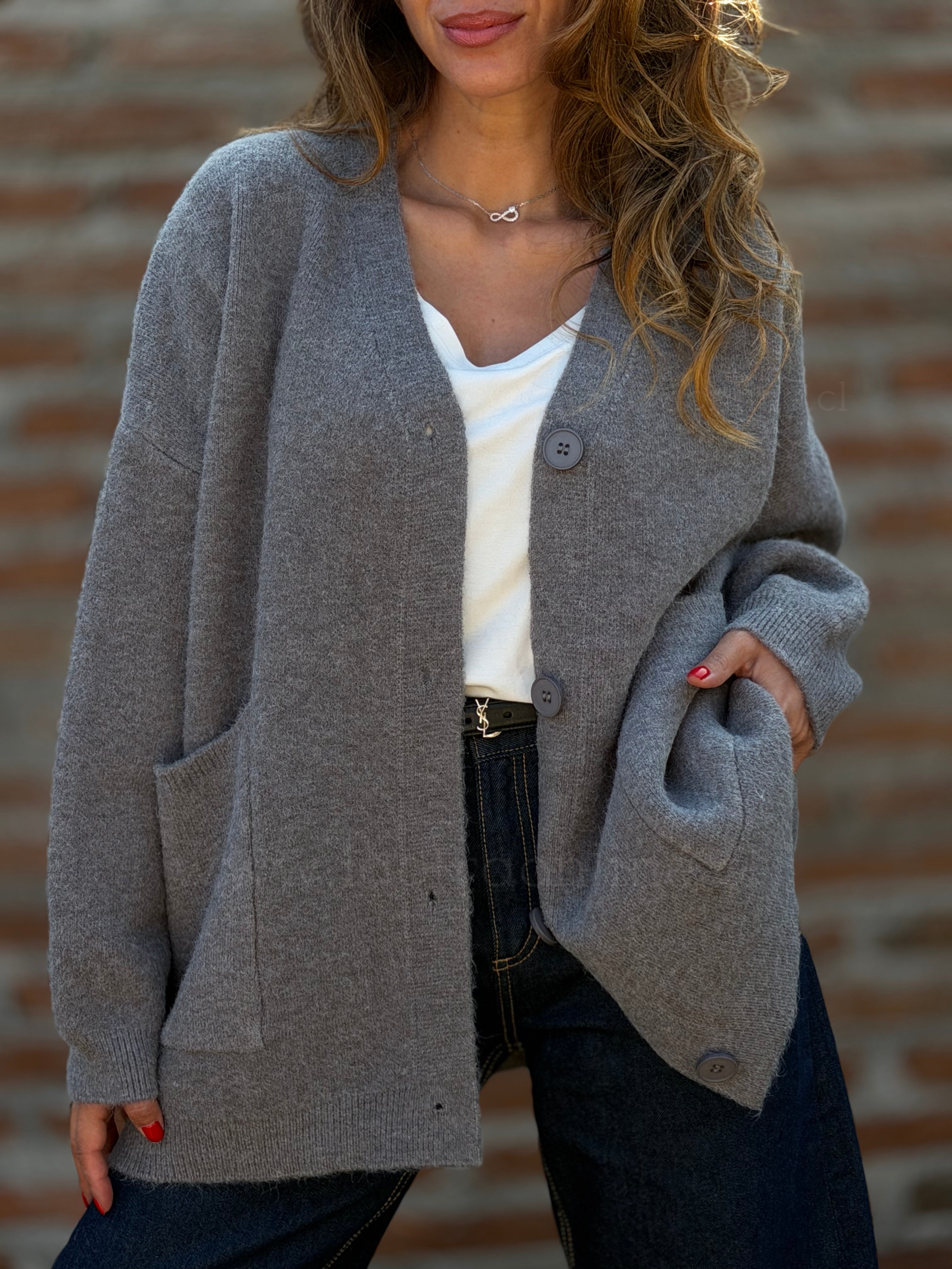 Chalecón Oversize gris