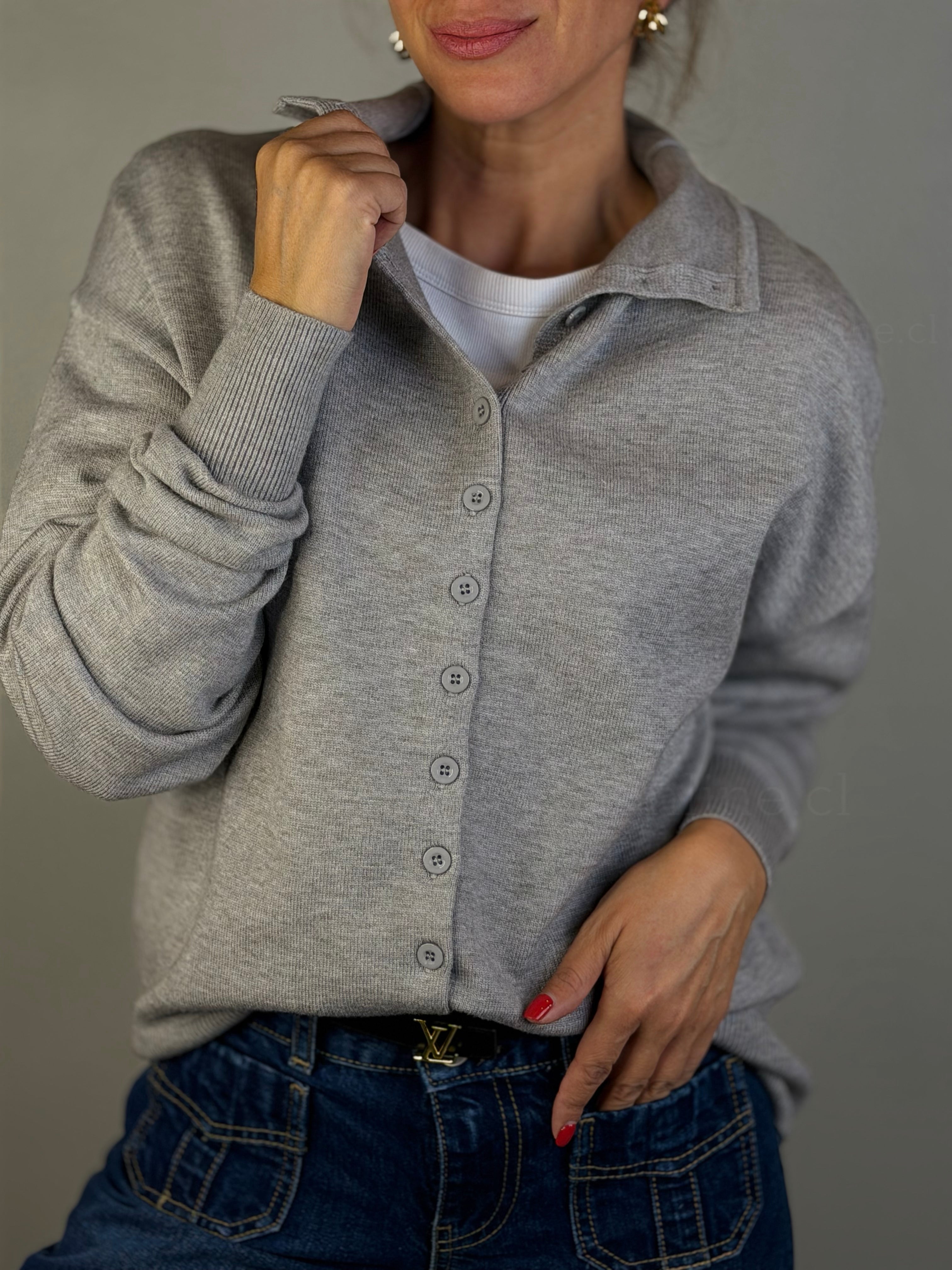 Chalequito Buttons gris
