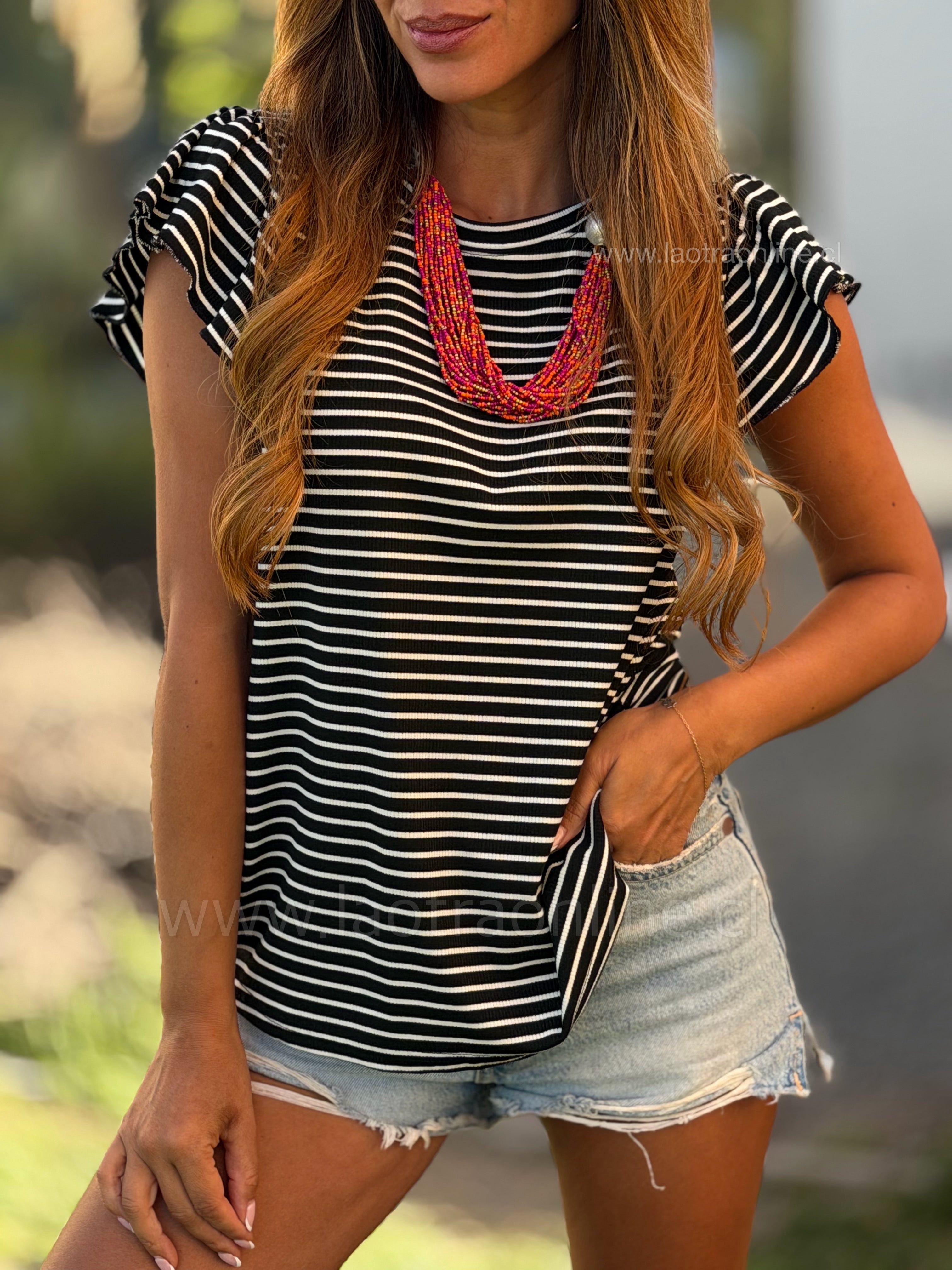 Polera amour negro