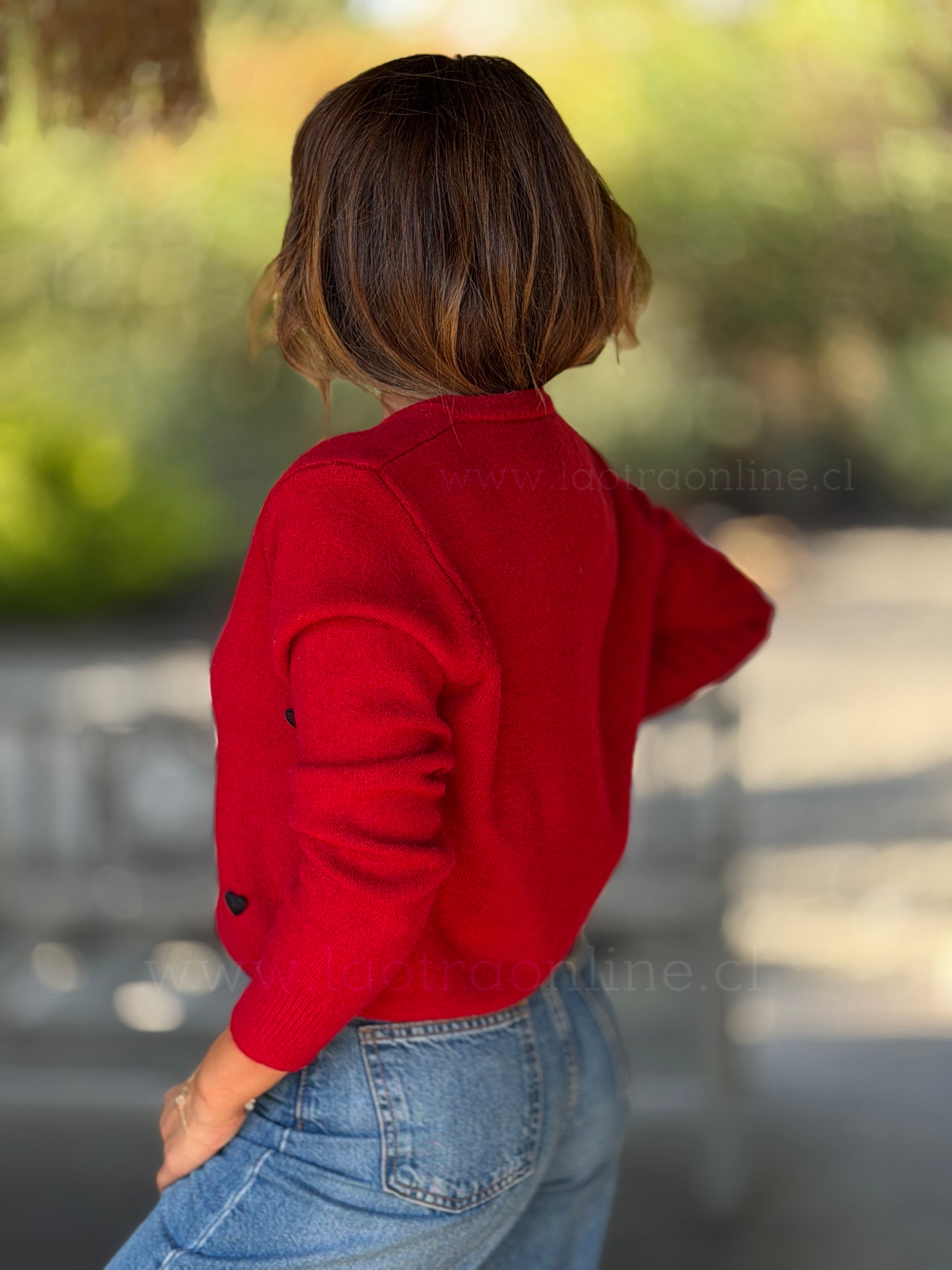 Sweater Lovely rojo