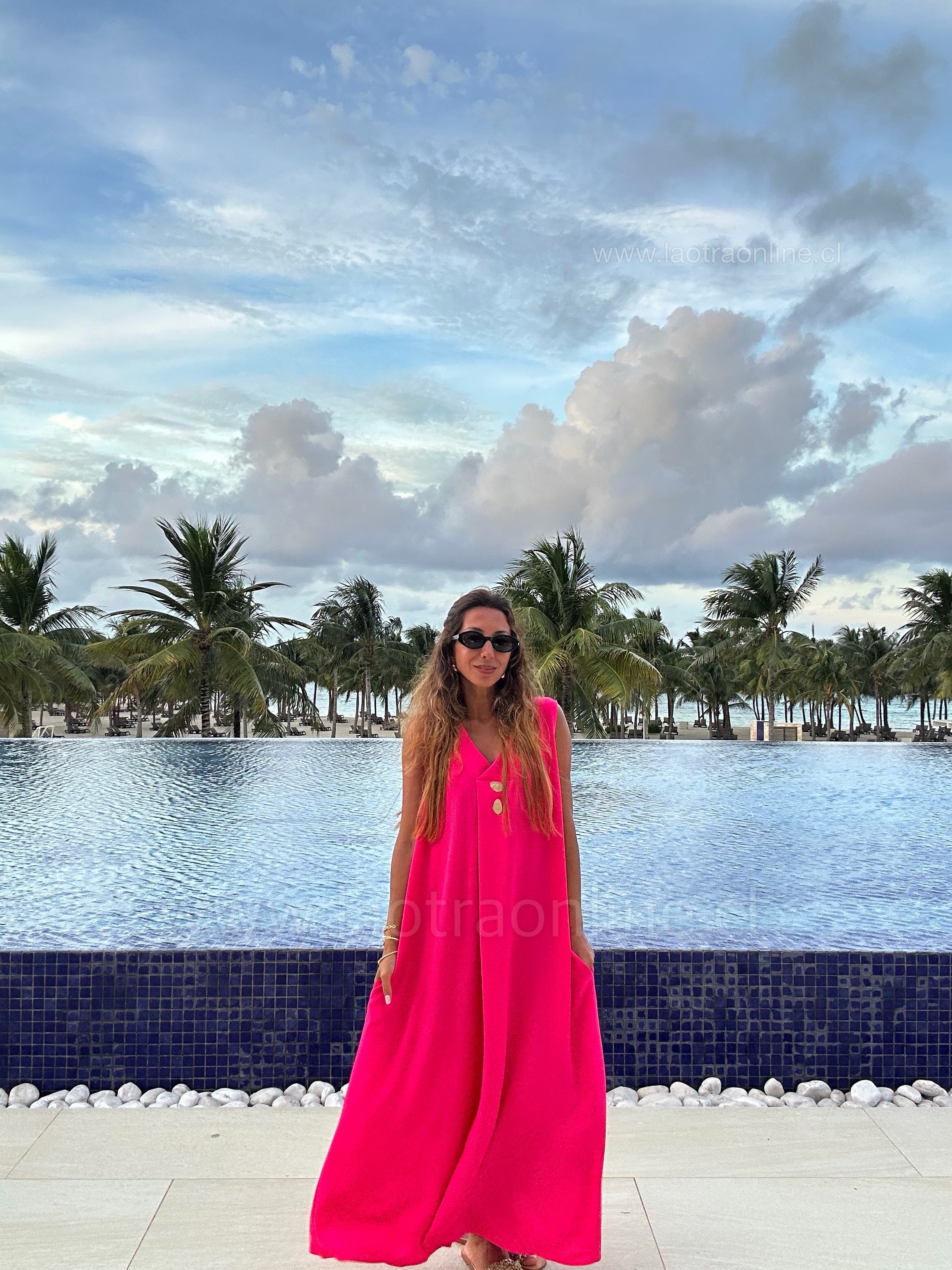 Vestido Luxemburgo fucsia