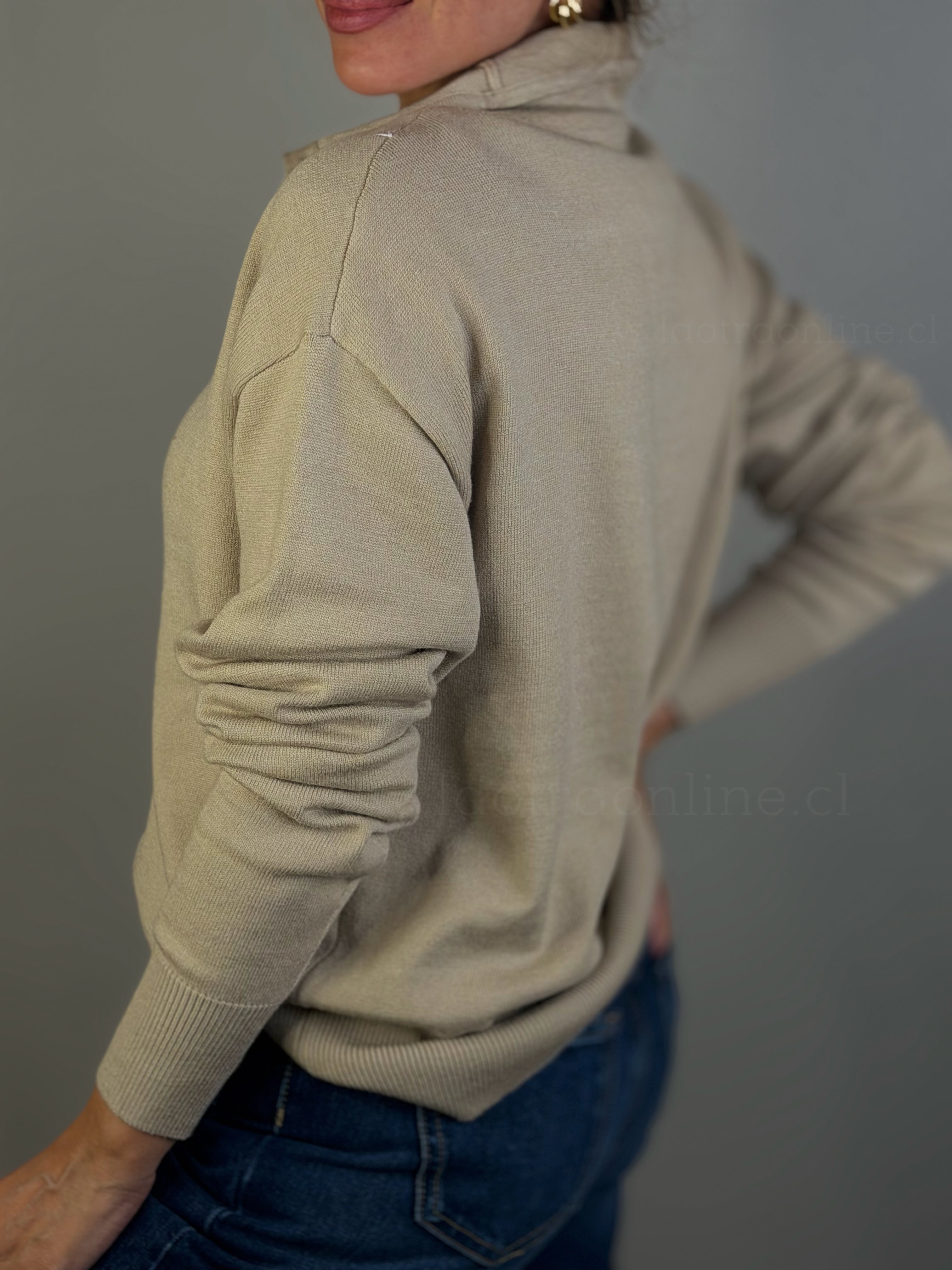 Chalequito Buttons beige
