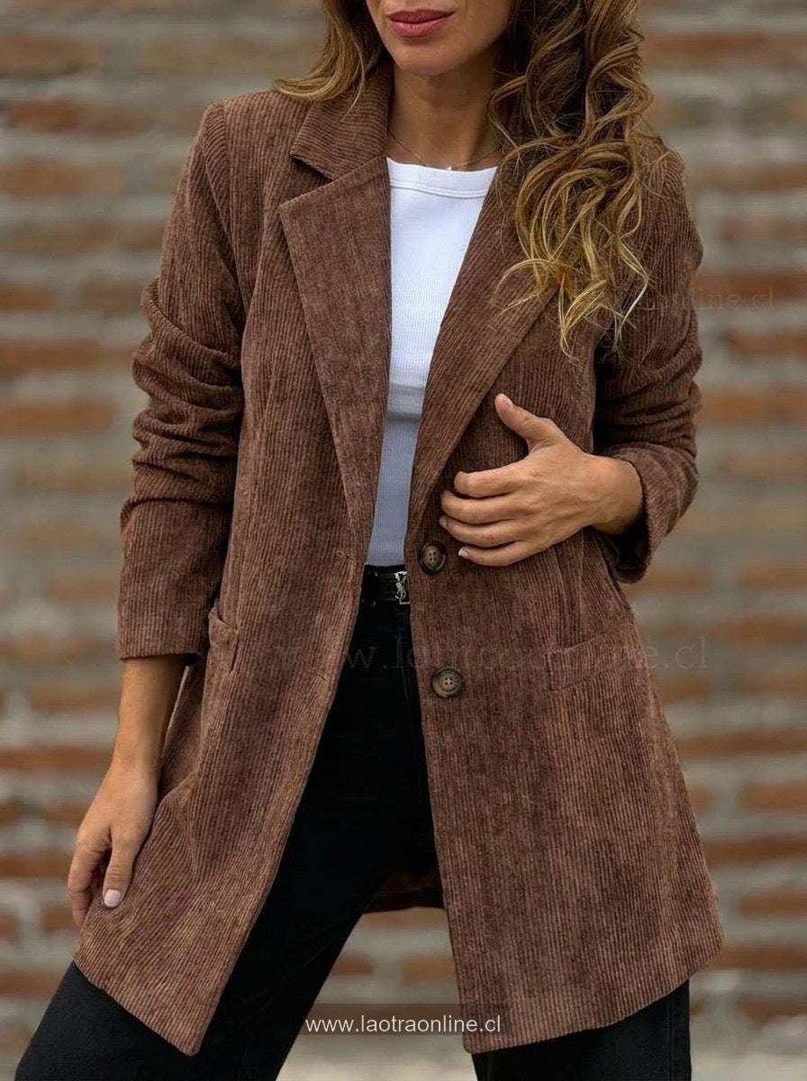 Blazer terciopelo chocolate