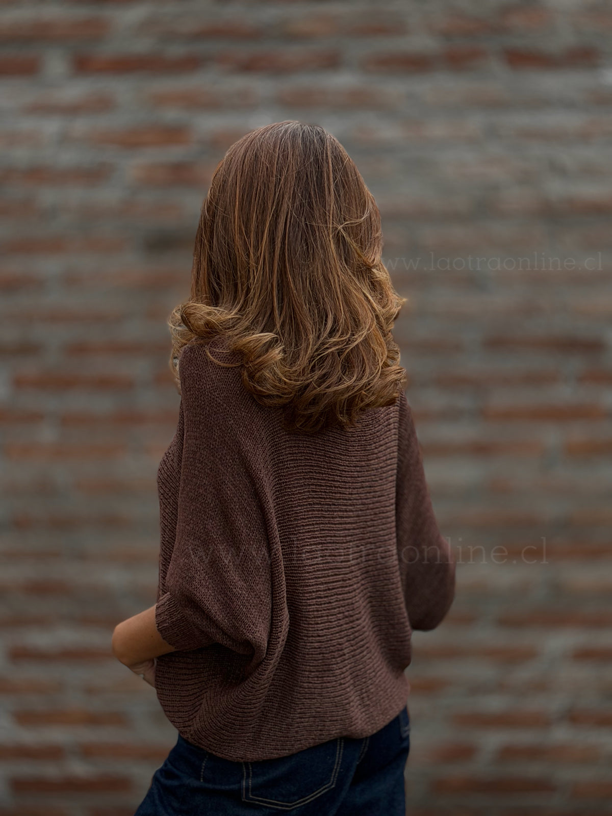 Sweater hilo soft marrón