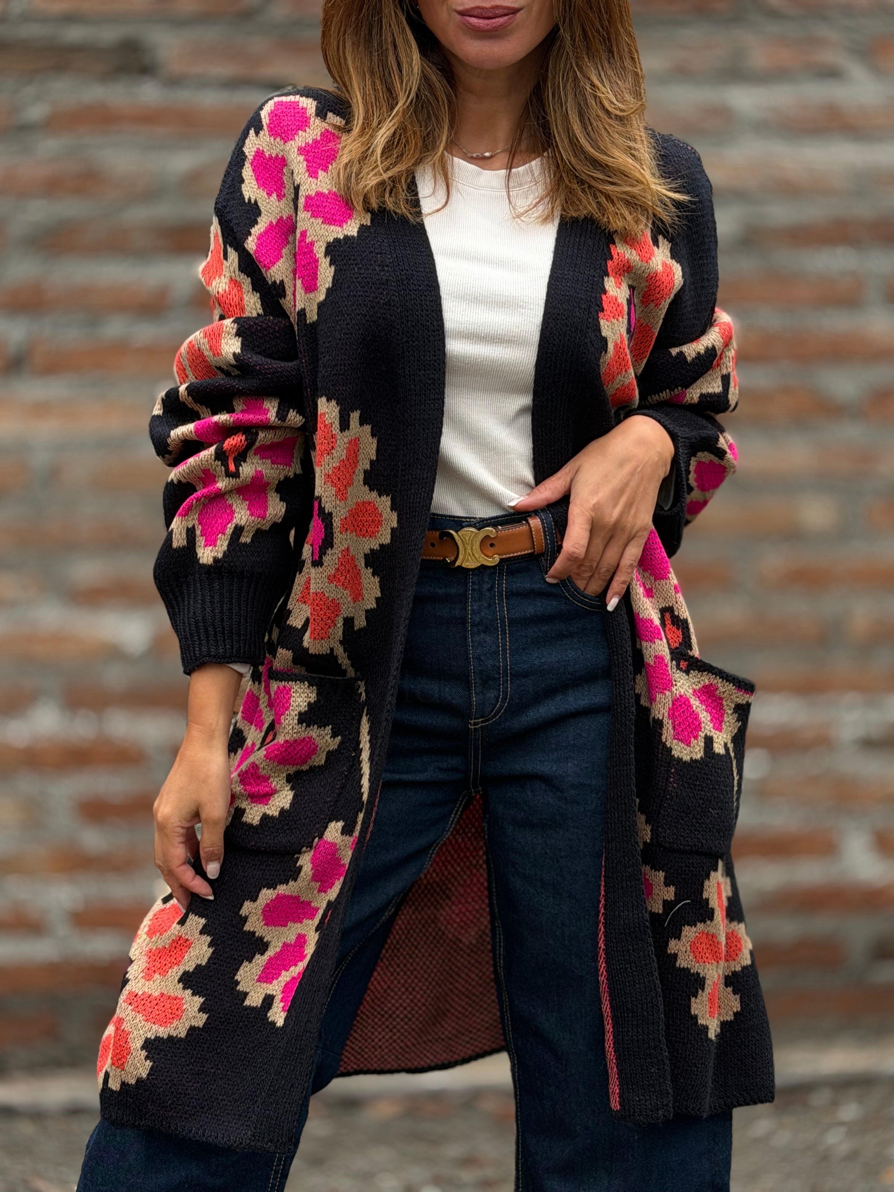 Cardigan primavera negro