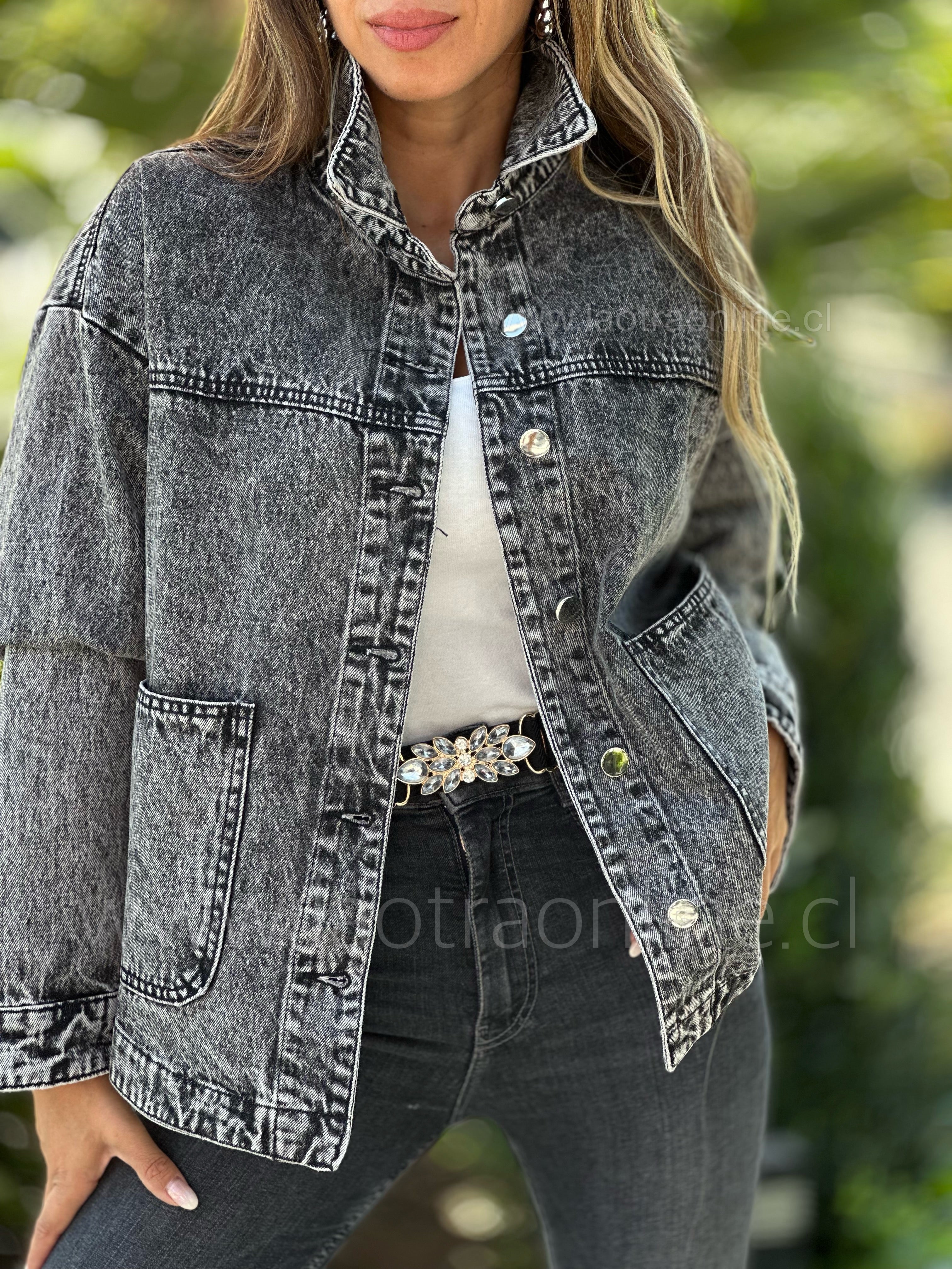 Chaqueta Denim negro