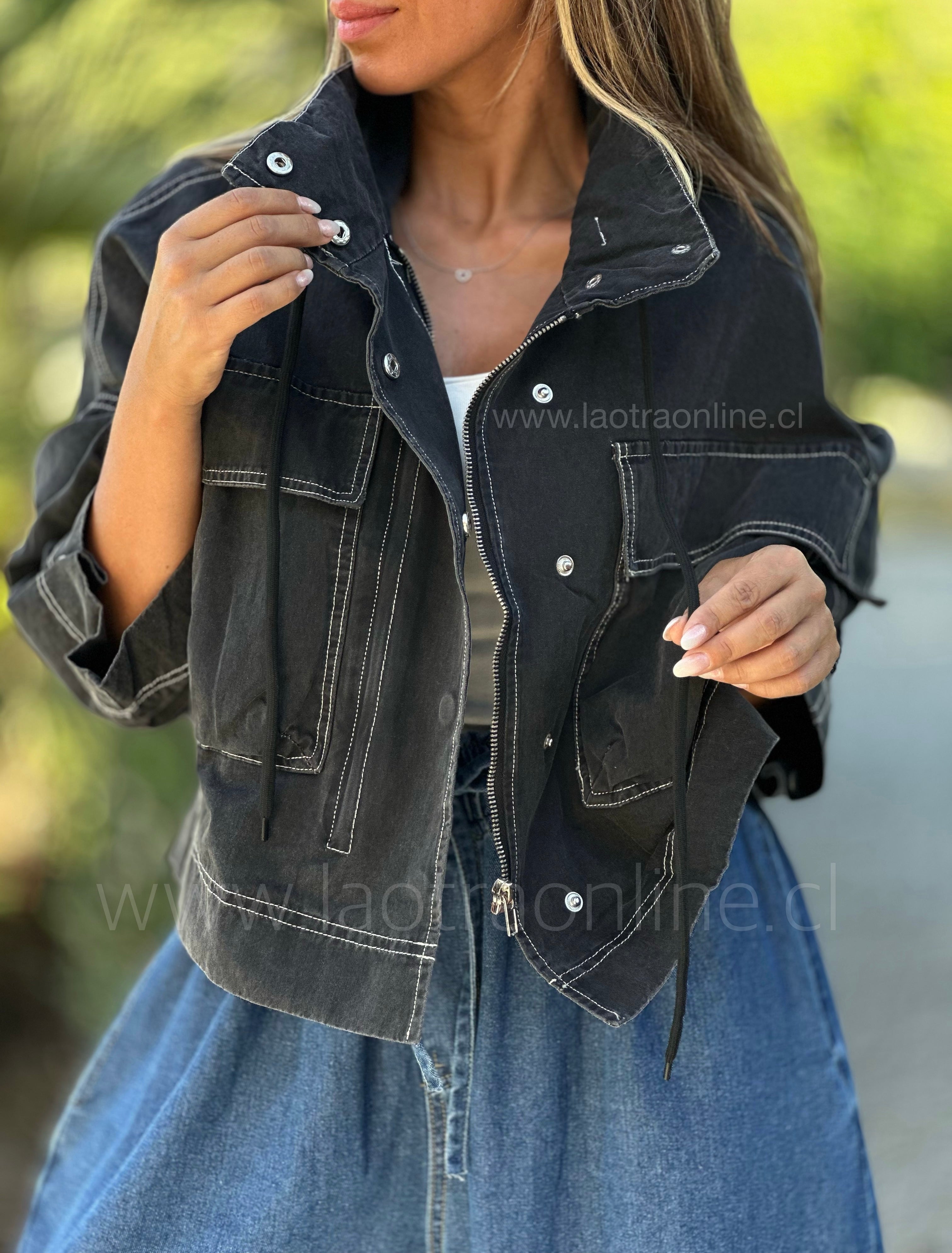 Chaqueta Monroe negro/grafito