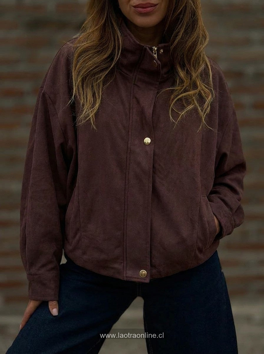 Chaqueta acolchada Dupe marrón