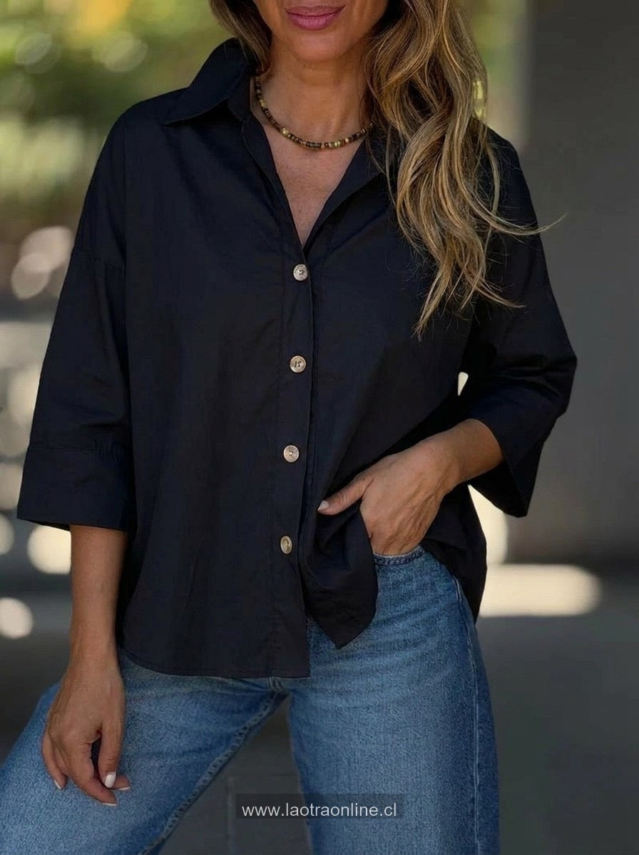 Blusa japonesa negro