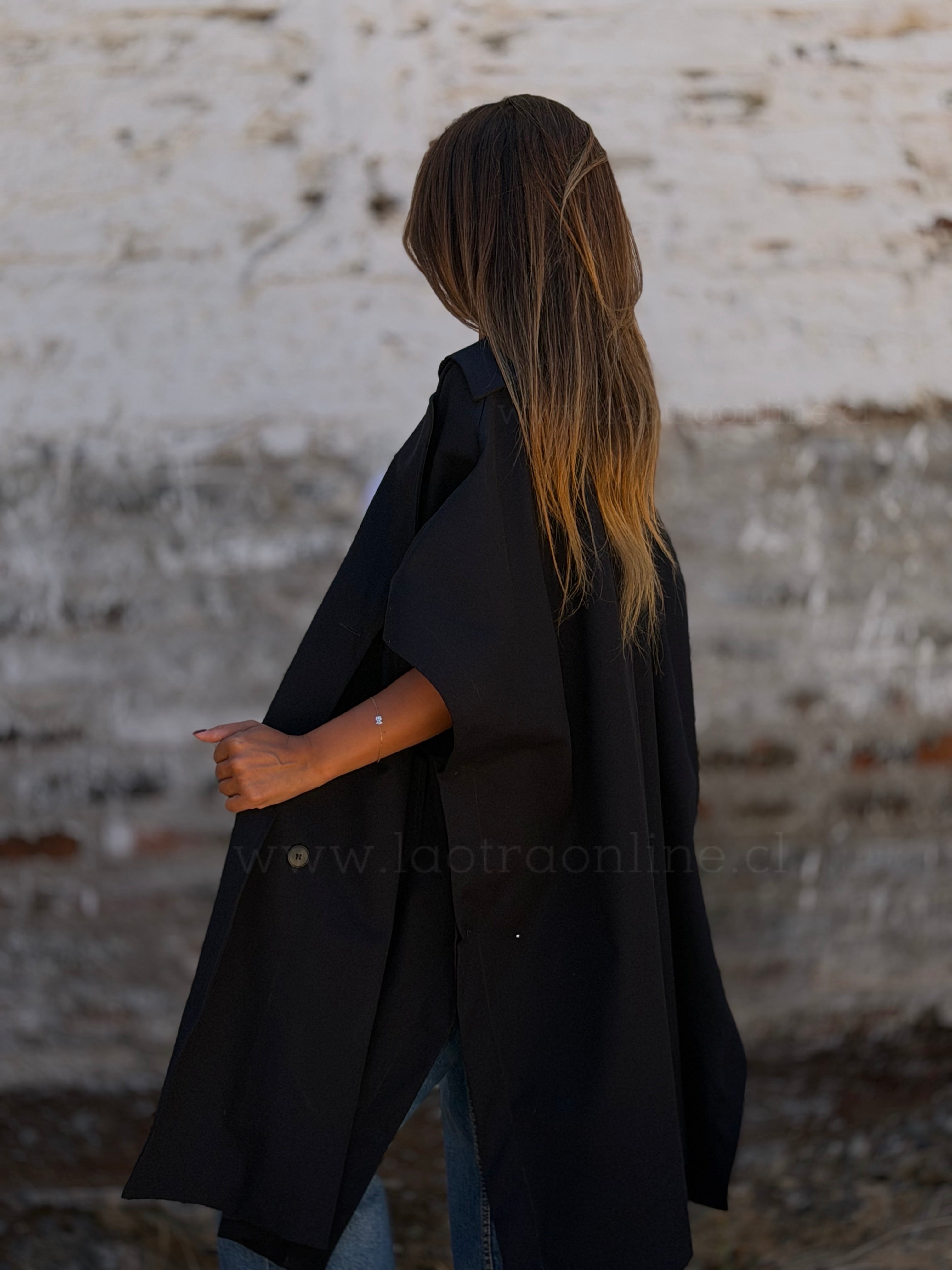 Poncho/Trench negro