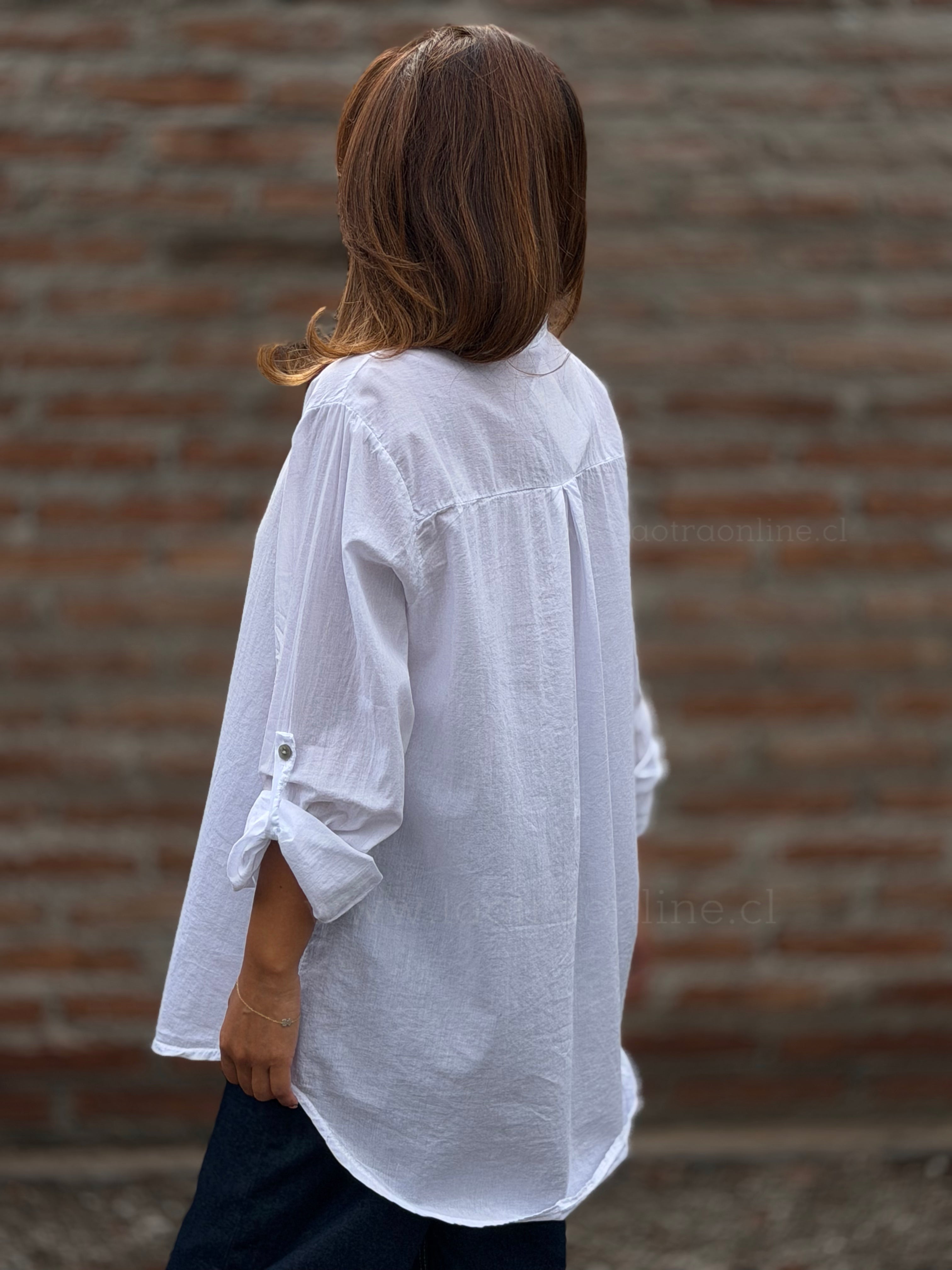 Blusa Italia popelin blanco