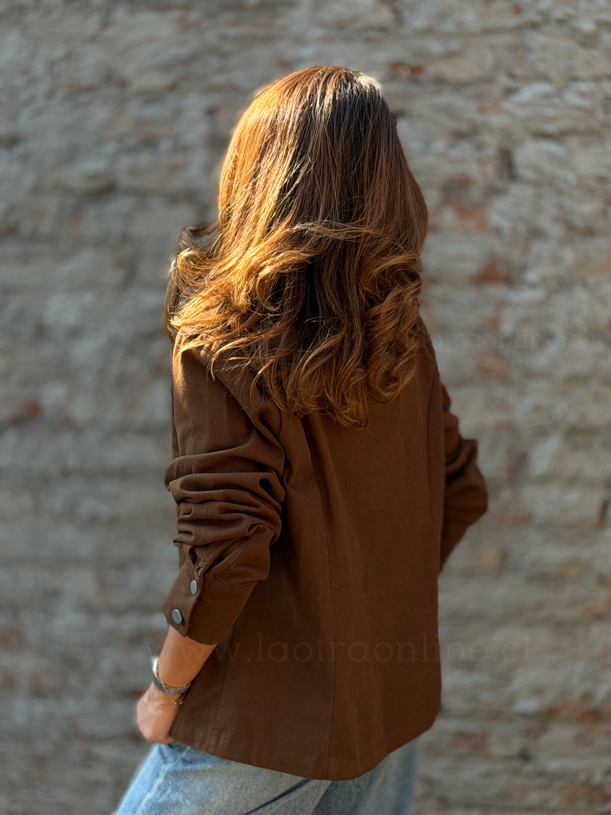 Chaqueta/blusa estupenda marrón