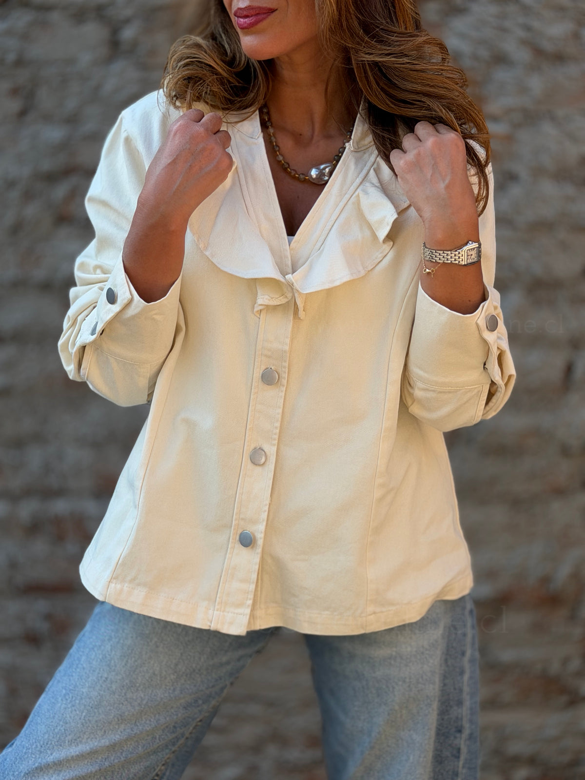 Chaqueta/blusa estupenda beige