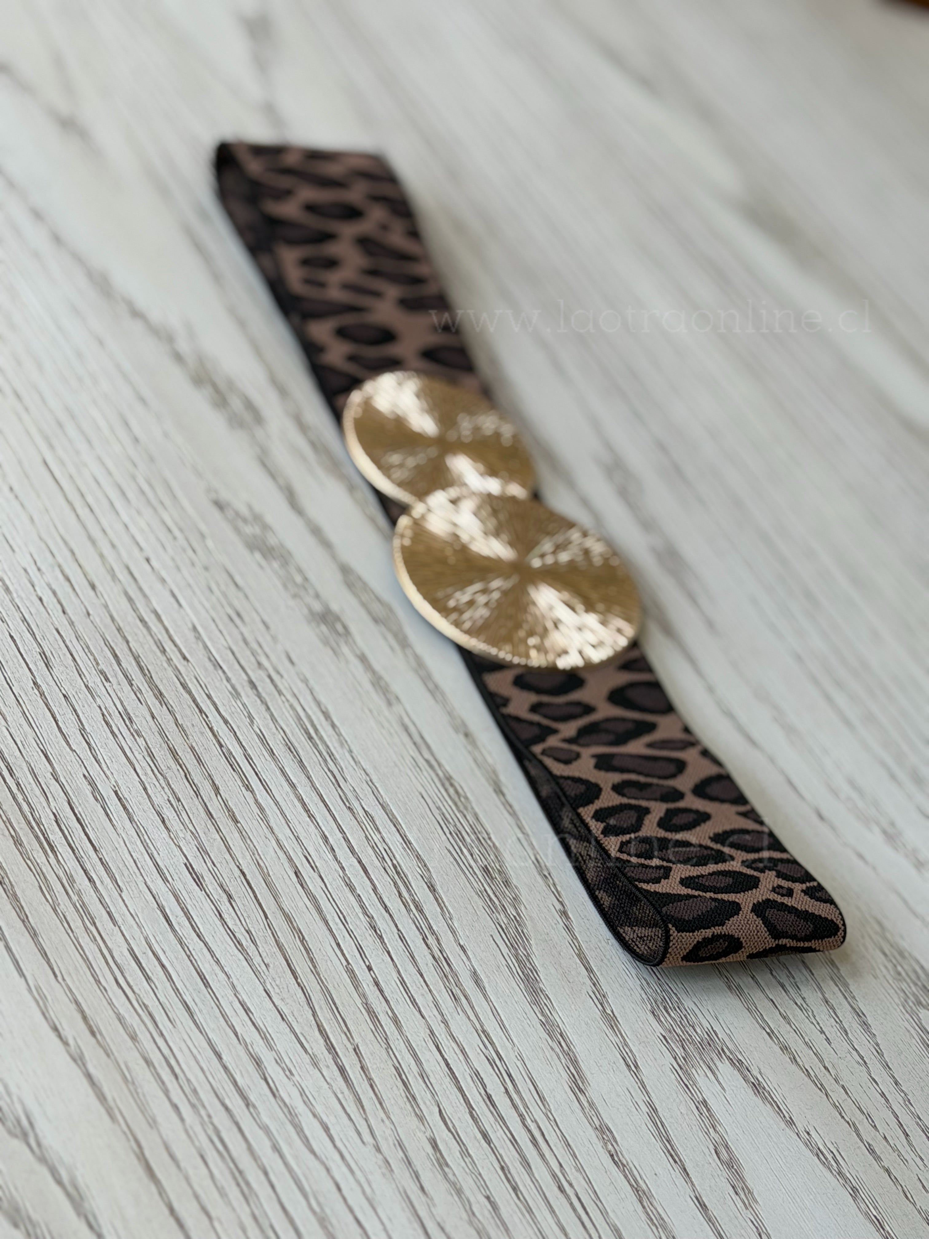 Cinturón Print marrón