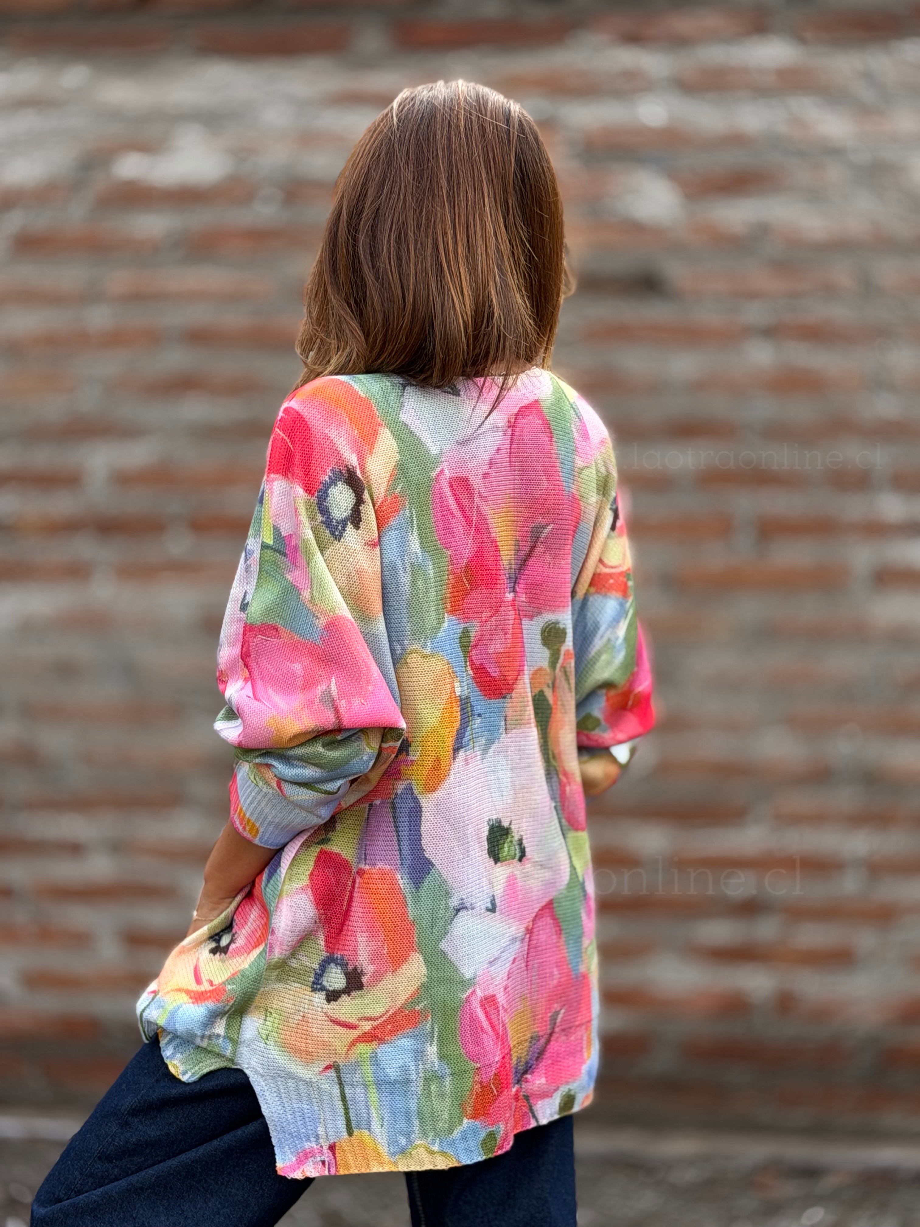 Sweater verano Maxi flores
