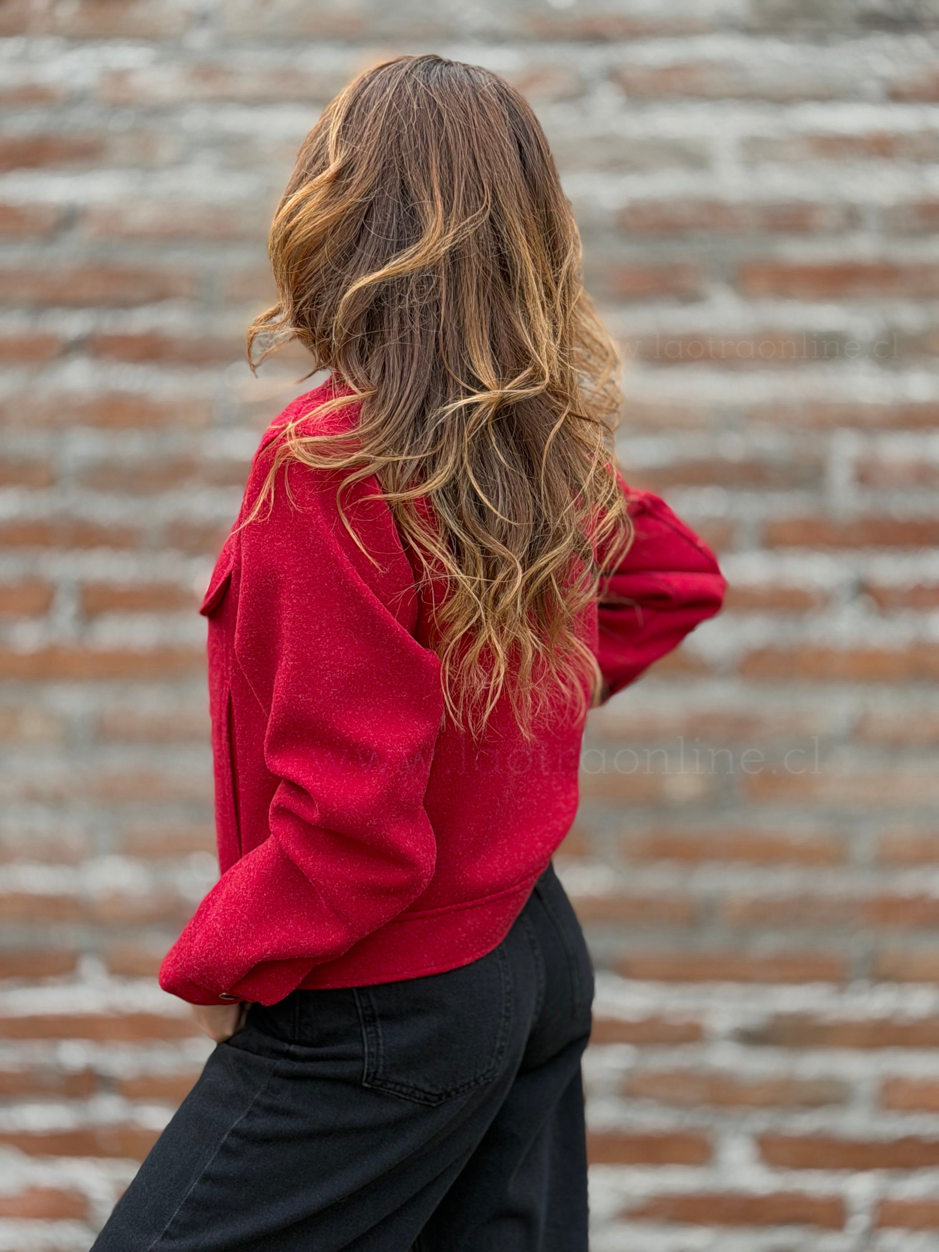 Chaqueta clásica paño rojo