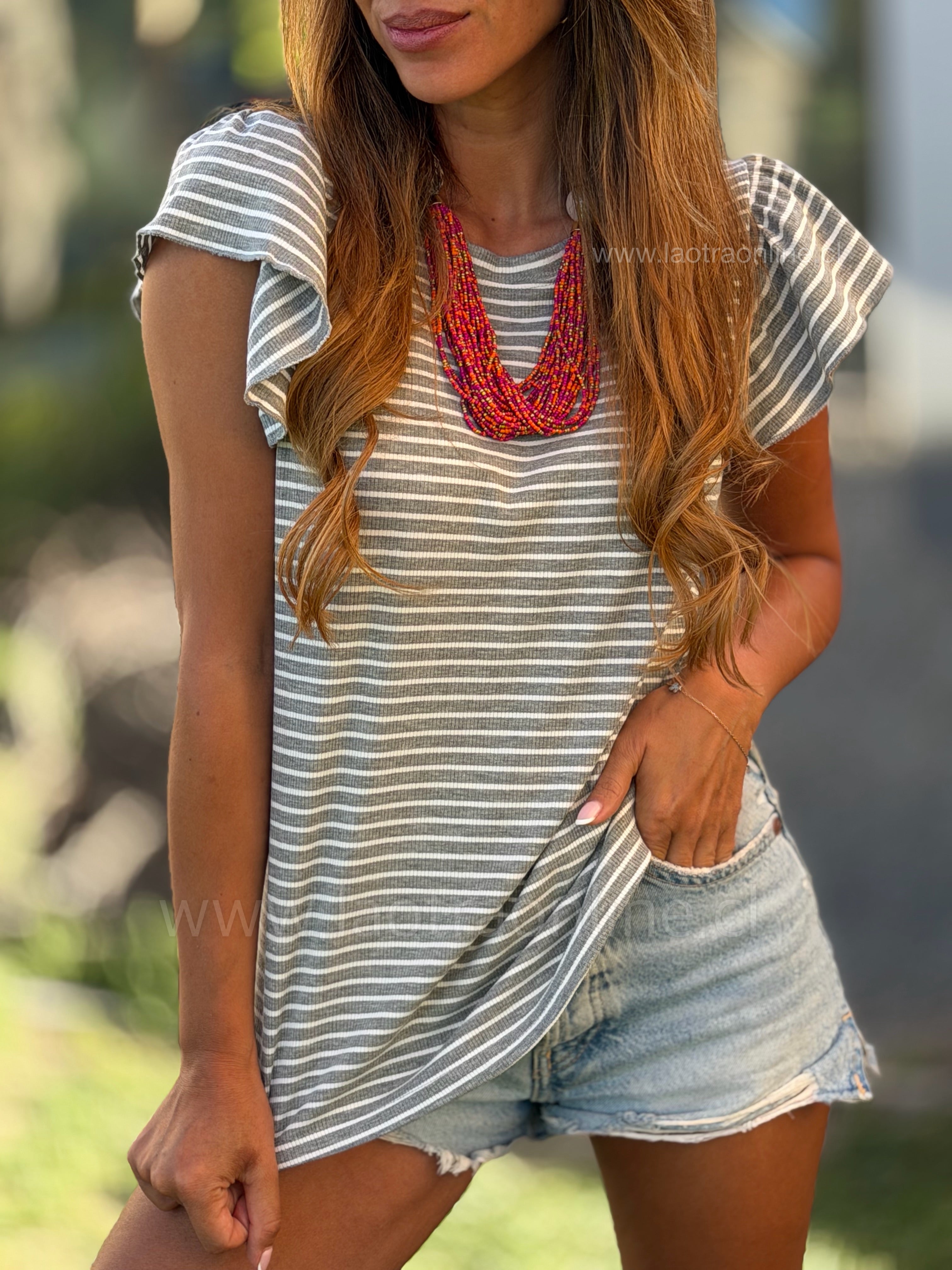 Polera amour gris