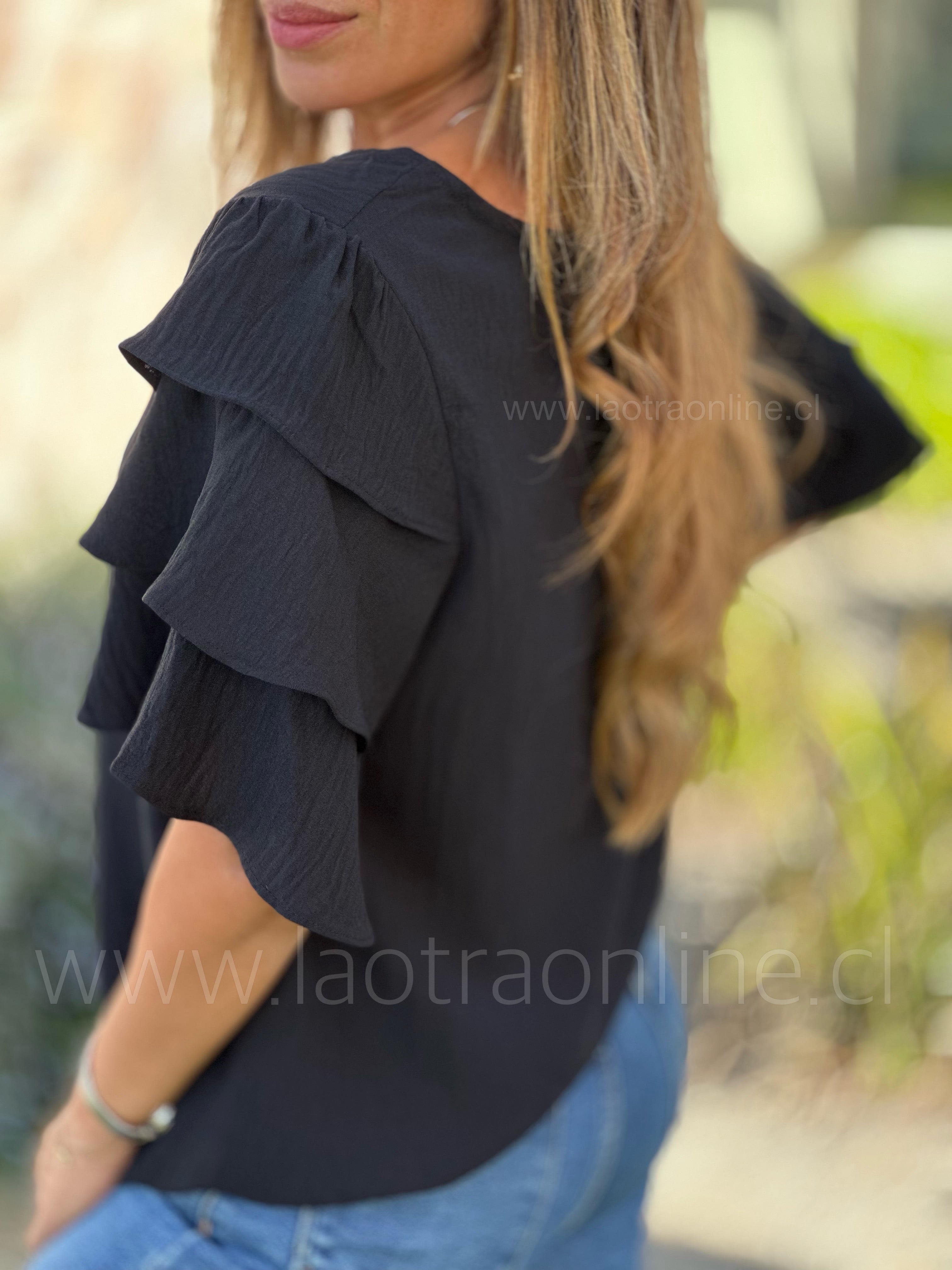 Polera Azalea negro
