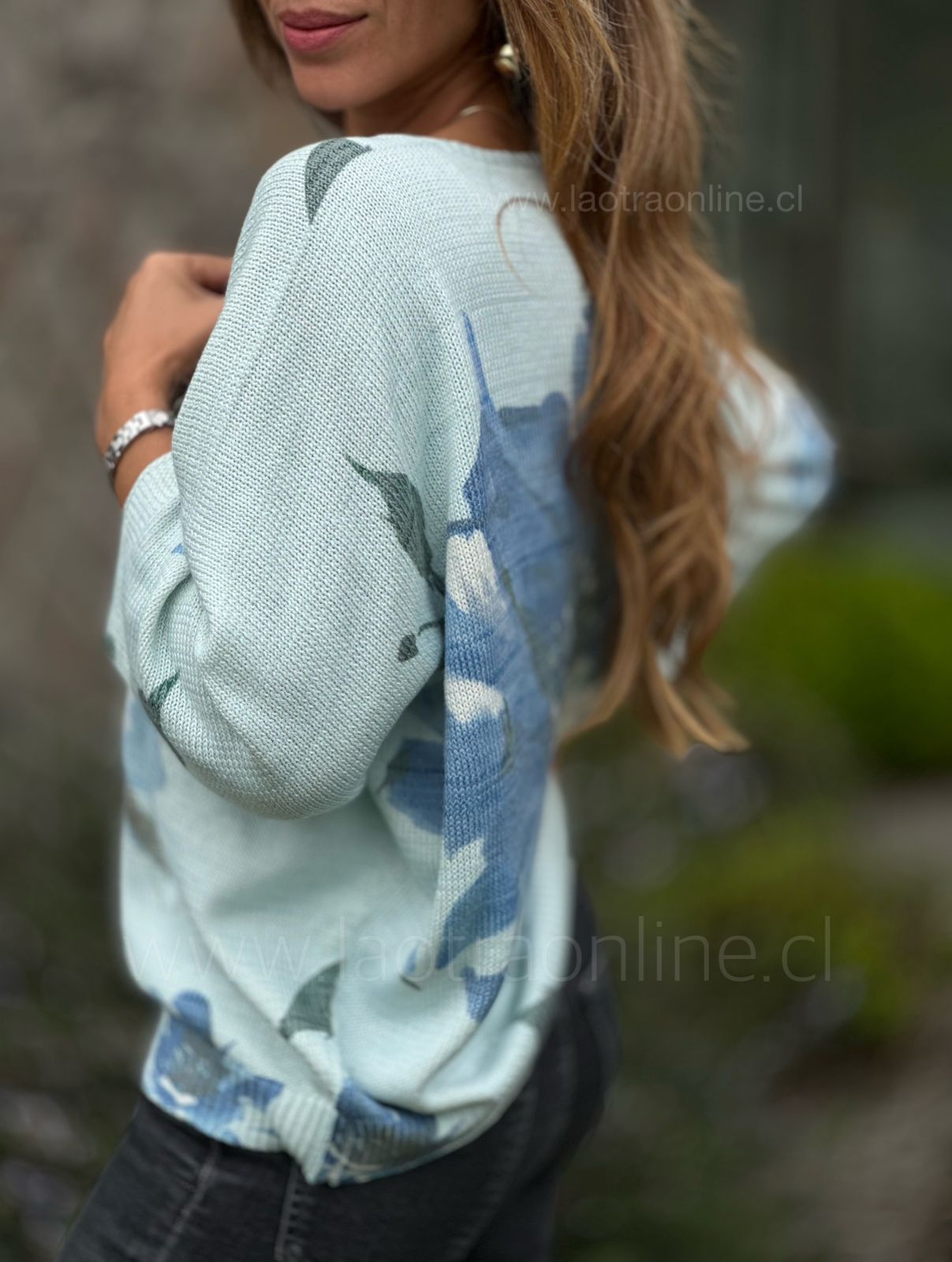 Sweater Violeta azul