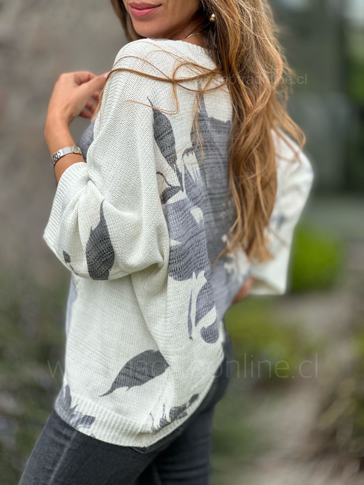 Sweater Violeta gris