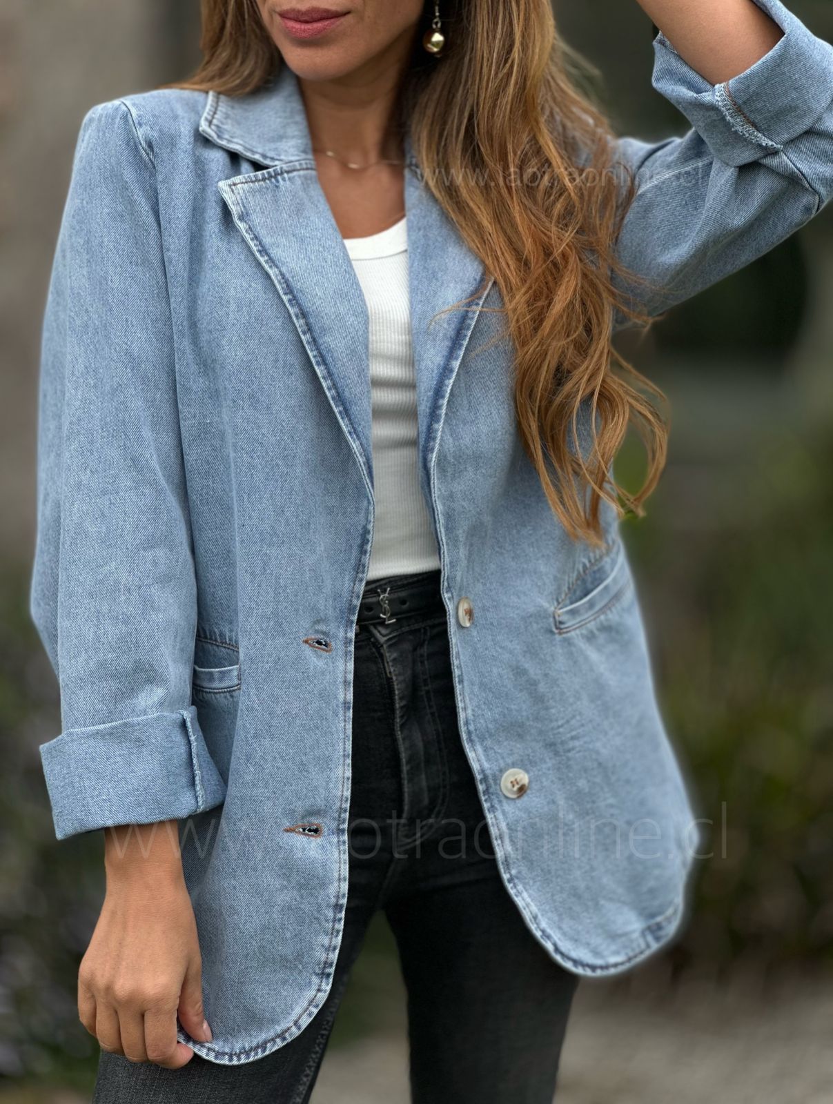 Blazer Florencia celeste