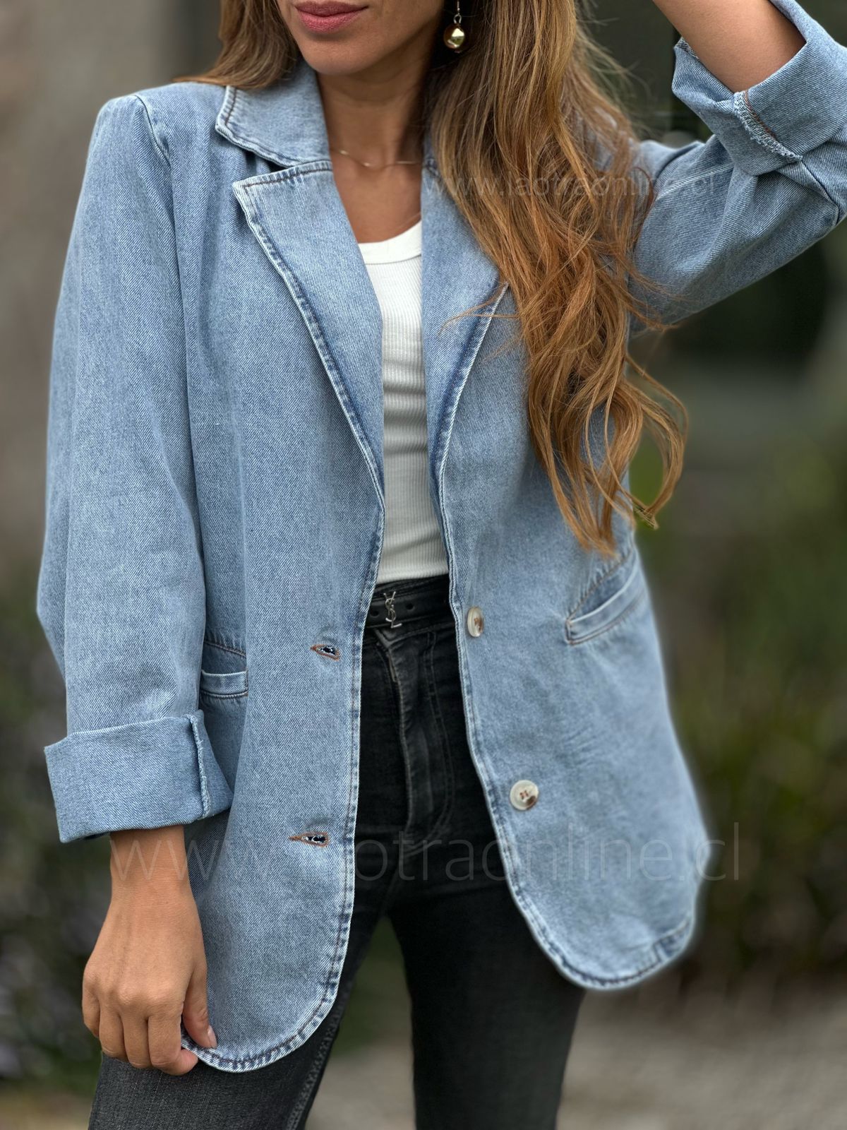Blazer Florencia celeste