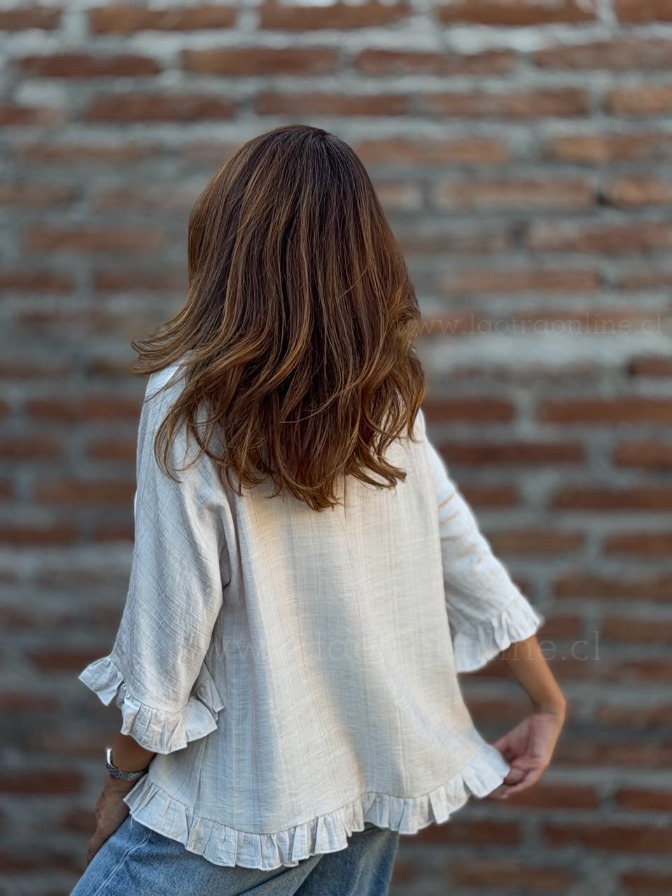 Polera Vuelos Insuperable perla