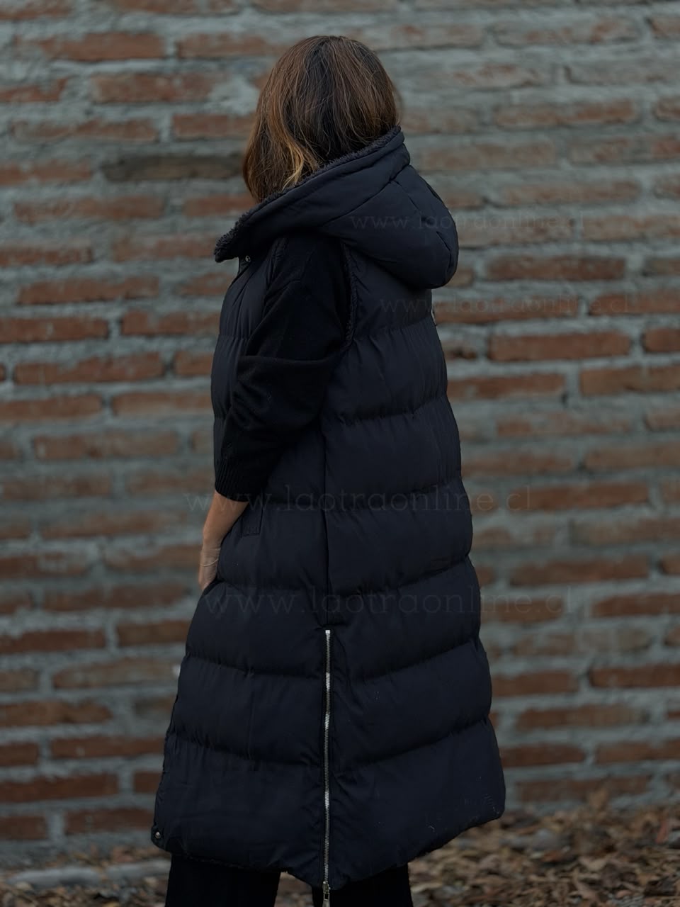 Sin mangas reversible negro