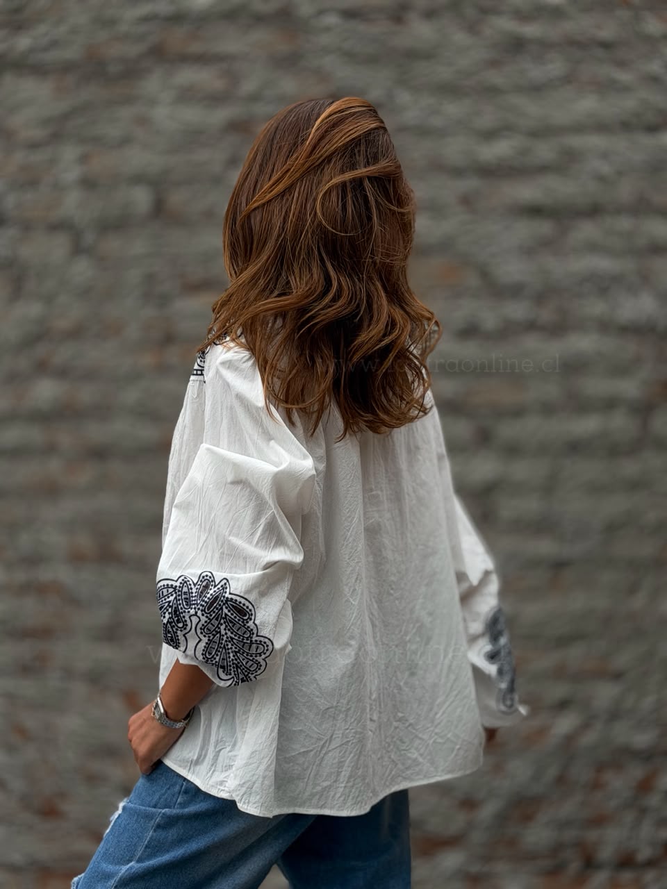 Blusa sofisticada blanco