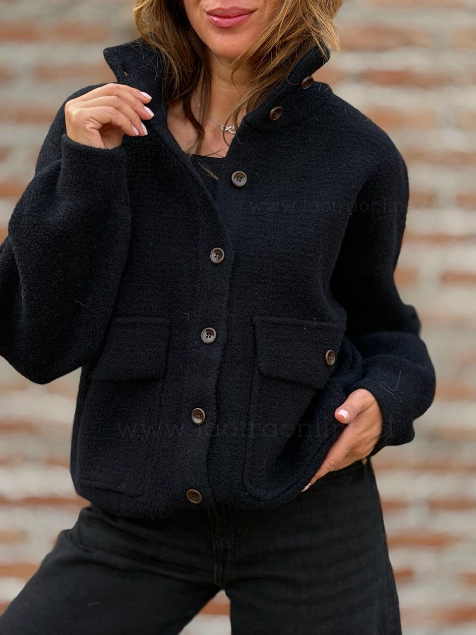 Chaqueta Paño bella negro