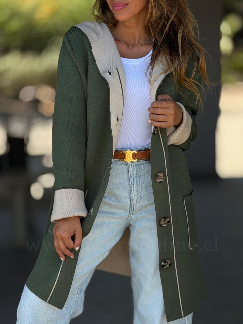 Abrigo La Reina verde