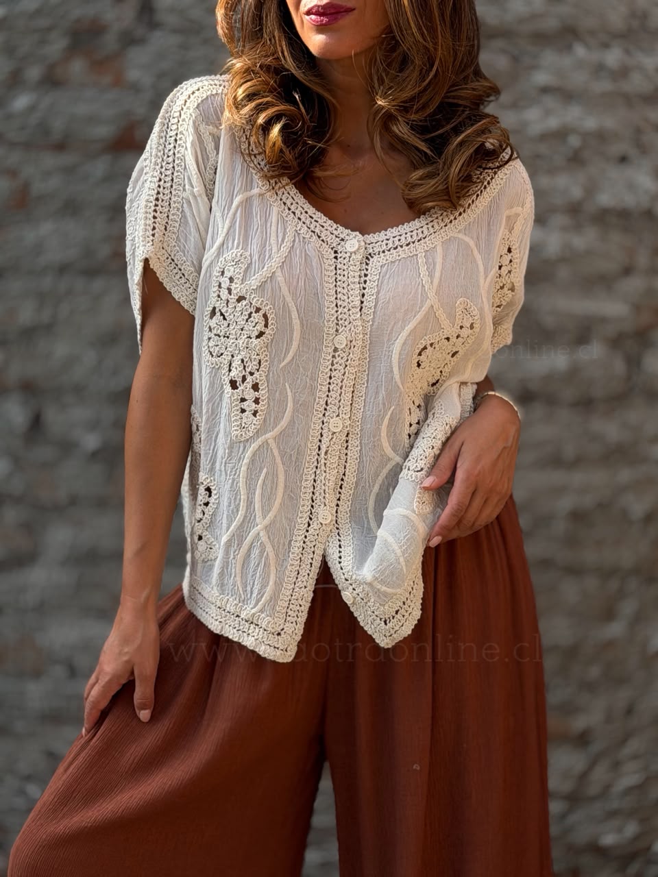 Blusa Finlandia beige