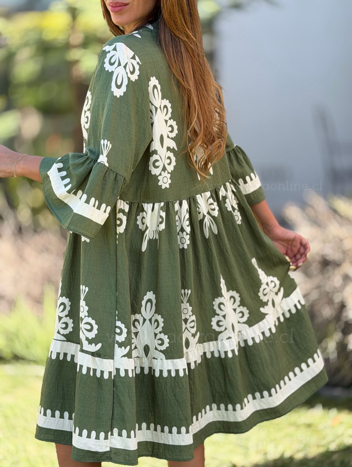 Vestido Británico verde