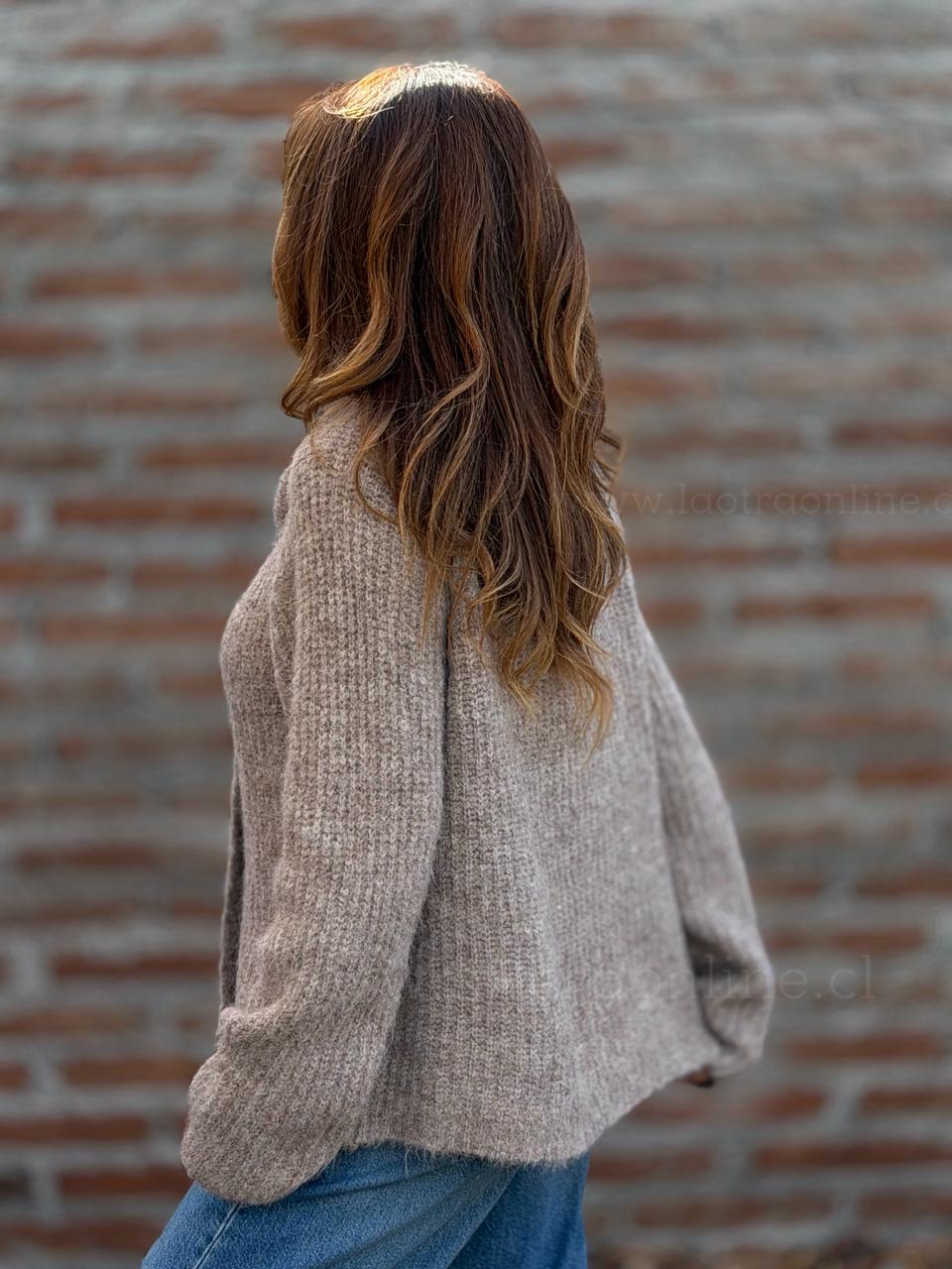 Sweater Corbata extra soft arena