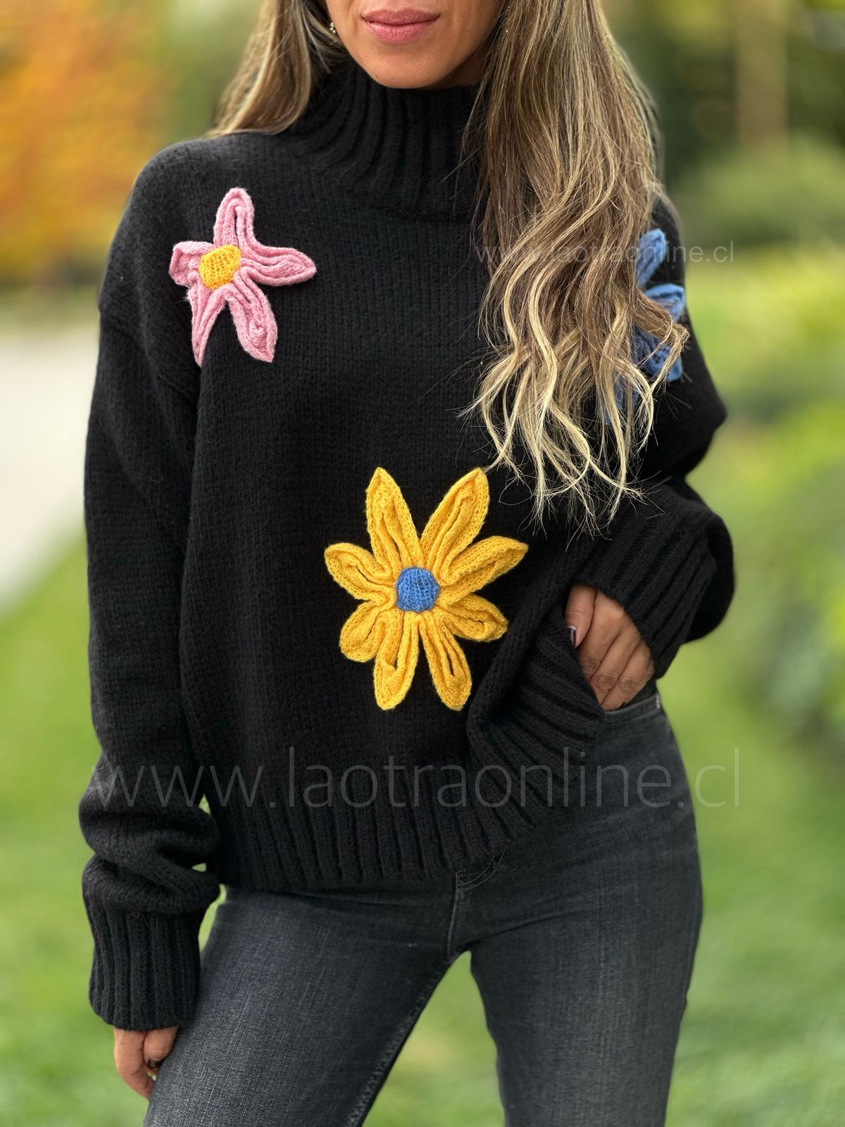 Sweater Margarita negro