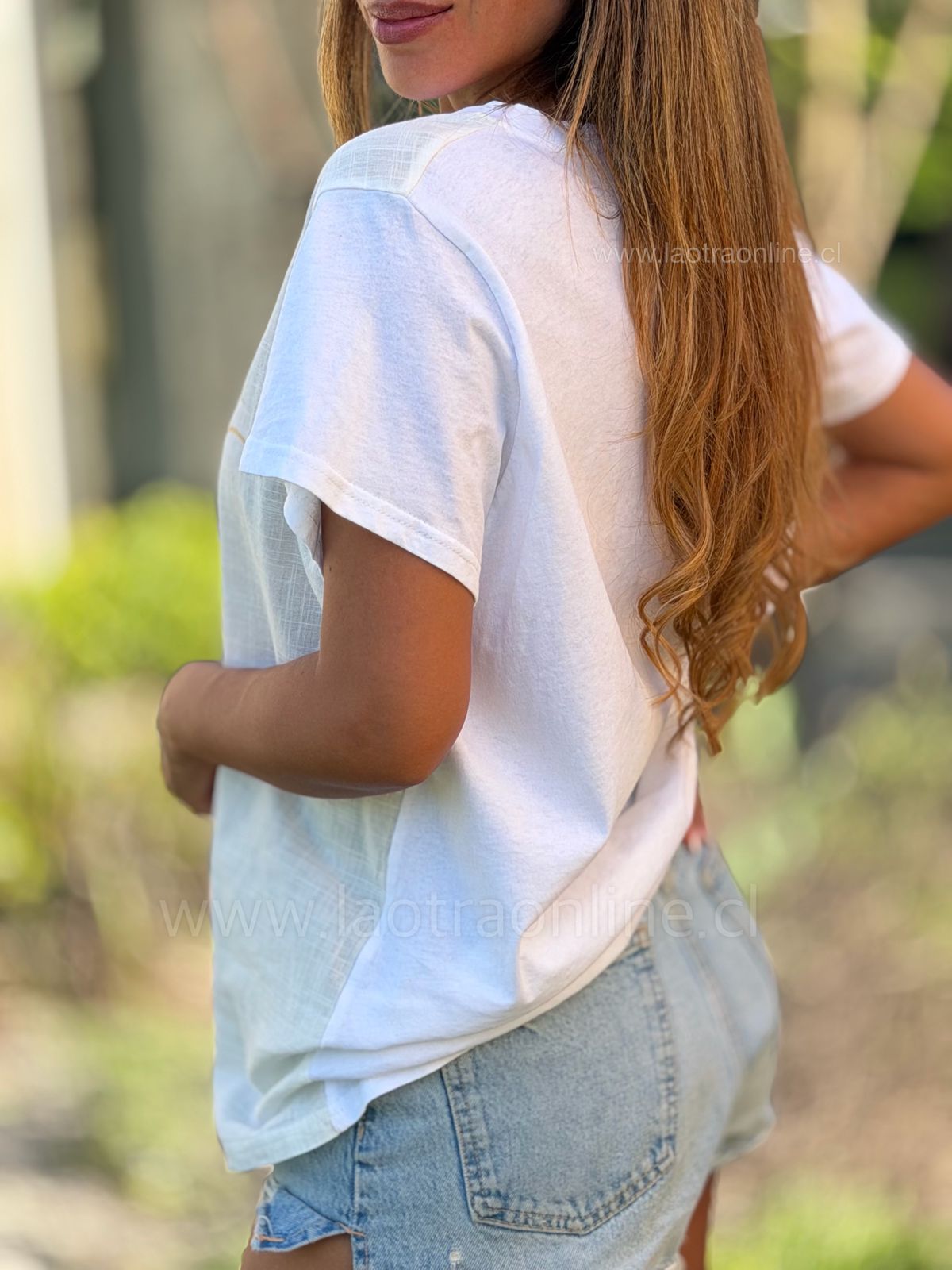 Polera Beautiful blanco