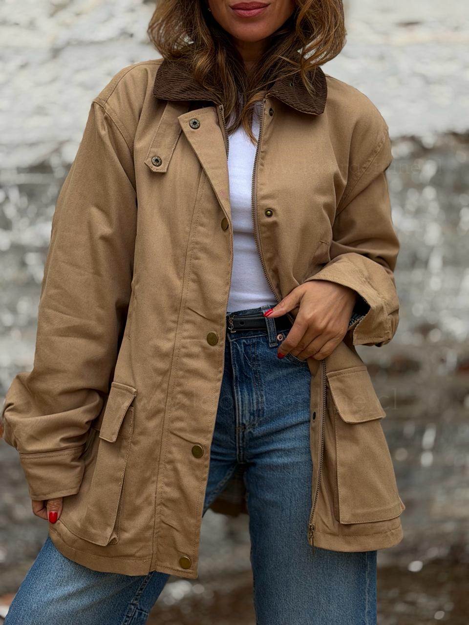 Chaqueta Capri caramelo