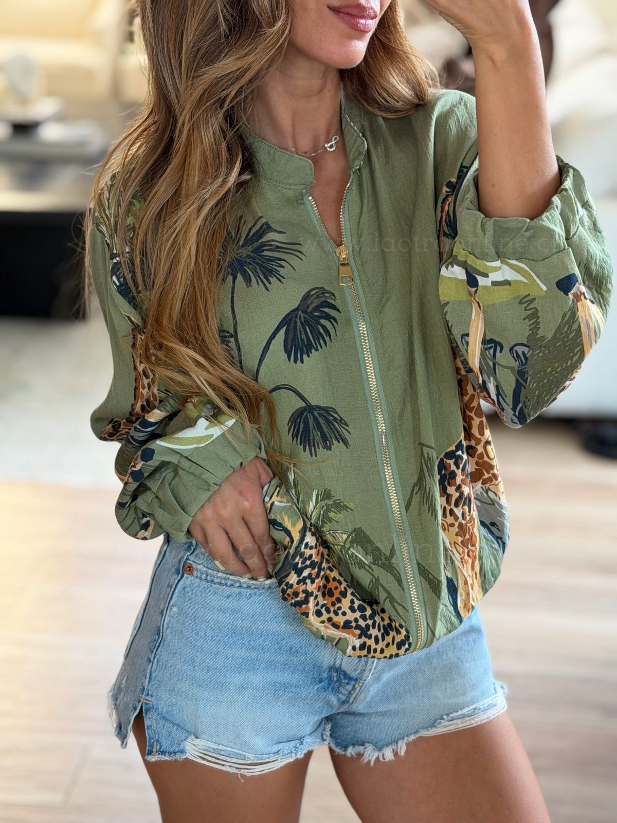 Bomber Selva verde